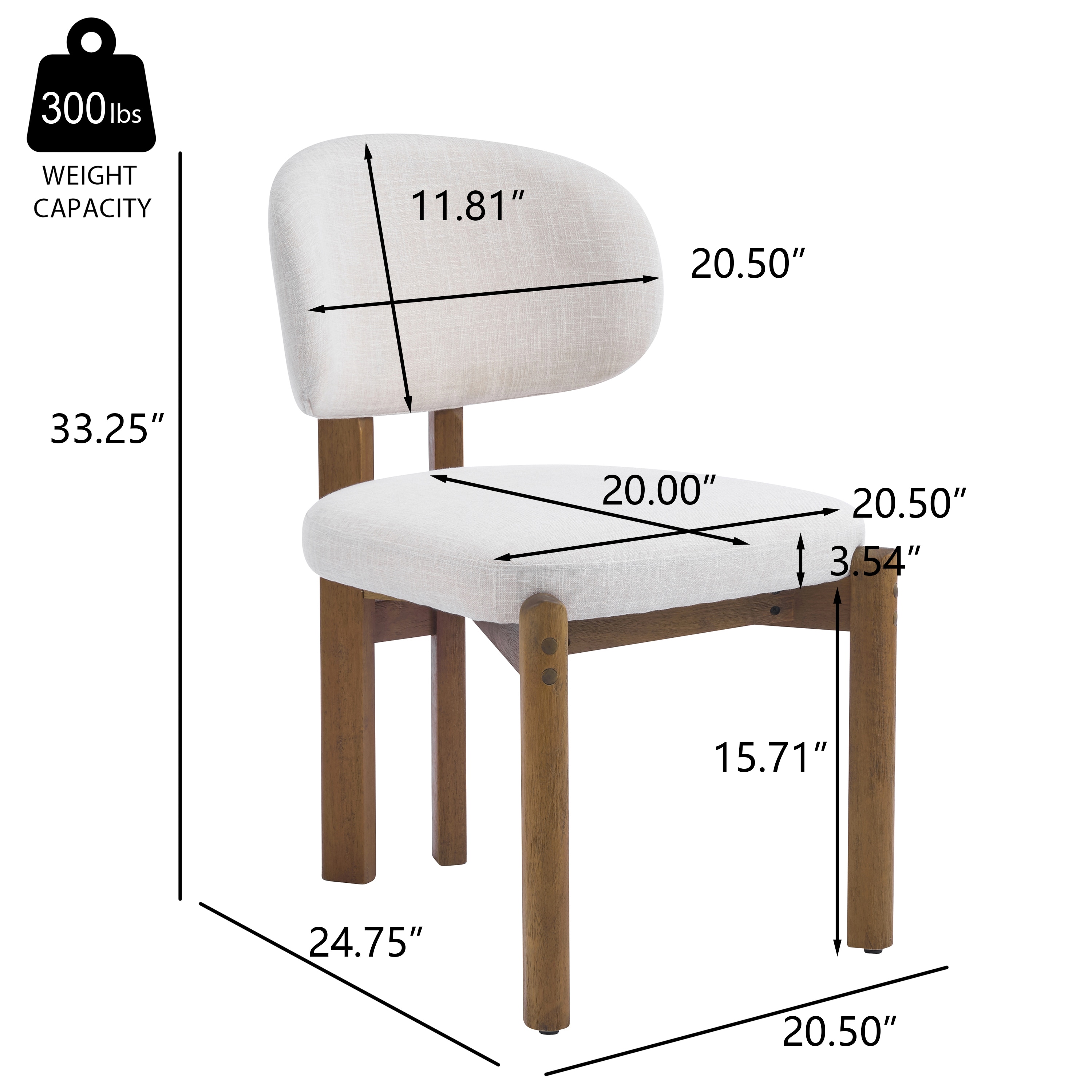 ModernLuxe L3P-N768P3415 Dining-Chairs - View #2