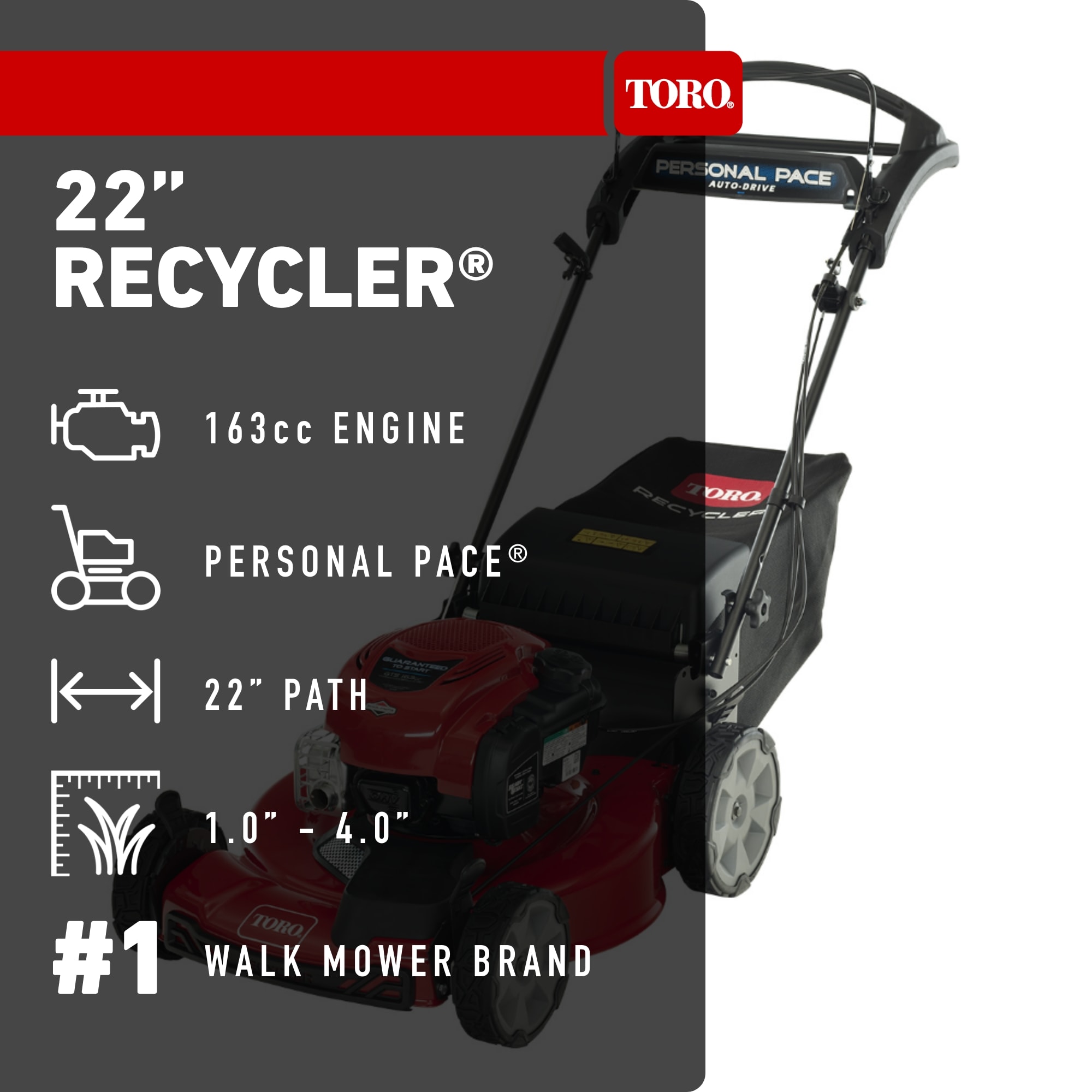 Toro 21472 Gas-Walk-Behind-Mowers - View #2