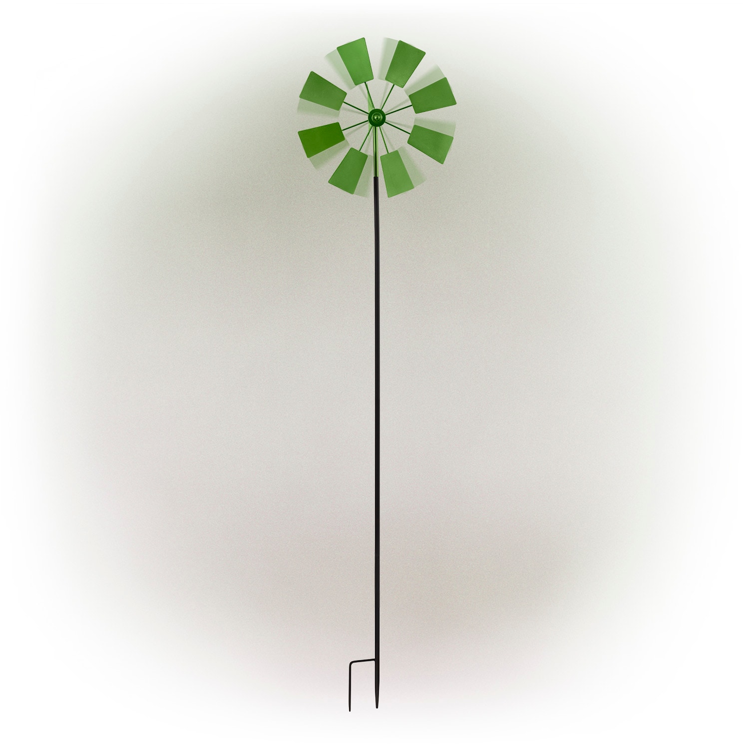 Alpine Corporation KIY102GN Green Iron Wind Spinner