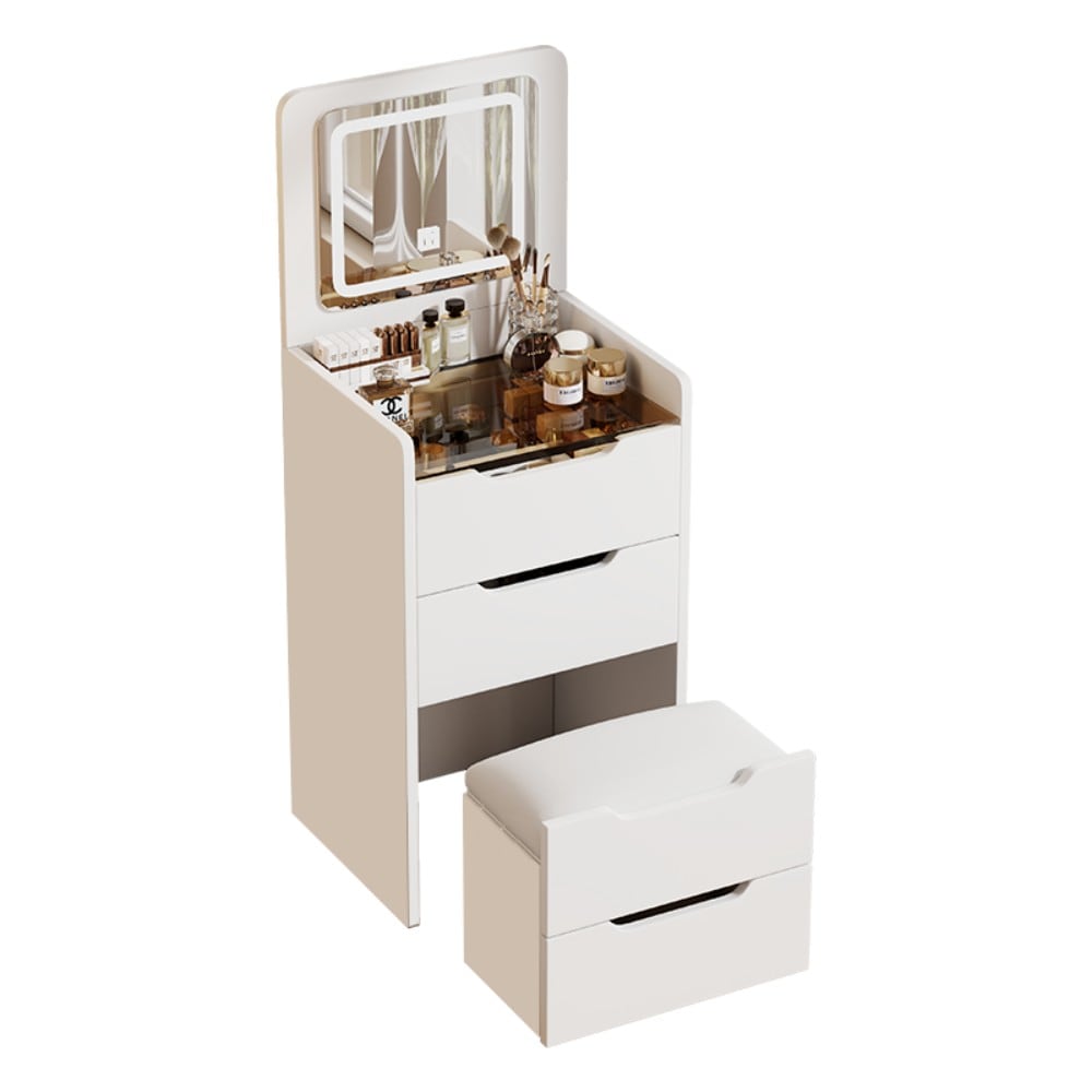 Siavonce XH92314 23.6-in White Makeup Vanity