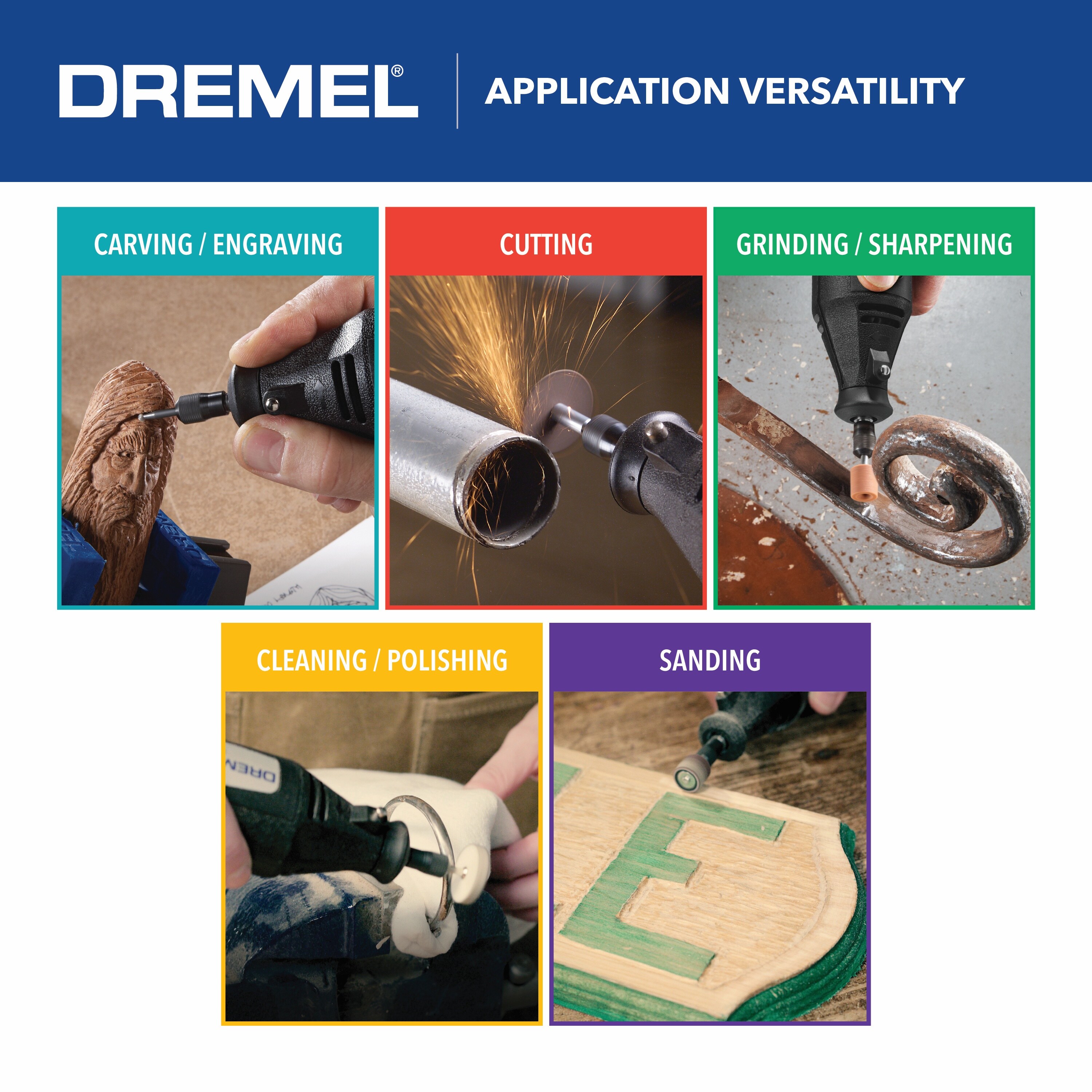 Dremel 200 2-speed Corded 0.86-Amp Multipurpose Rotary Tool Kit at