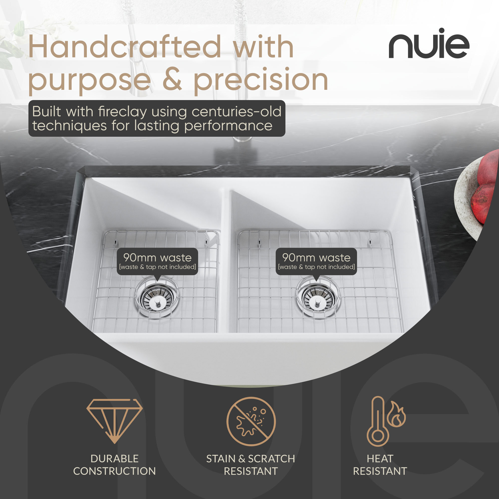 nuie FP100BS33D Kitchen-Sinks - View #4