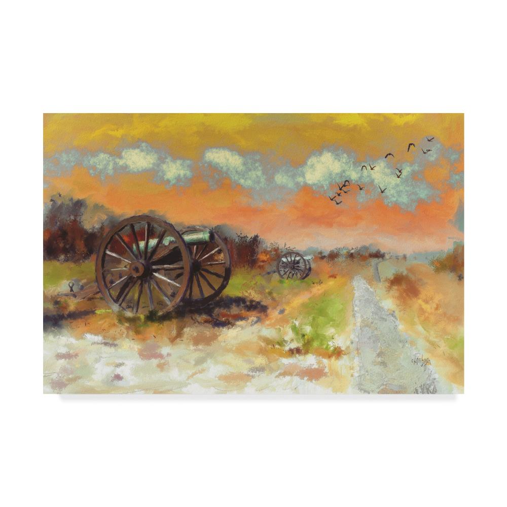Trademark Fine Art LBR00359-C1219GG Framed 12-in H x 19-in W Landscape Print on Canvas