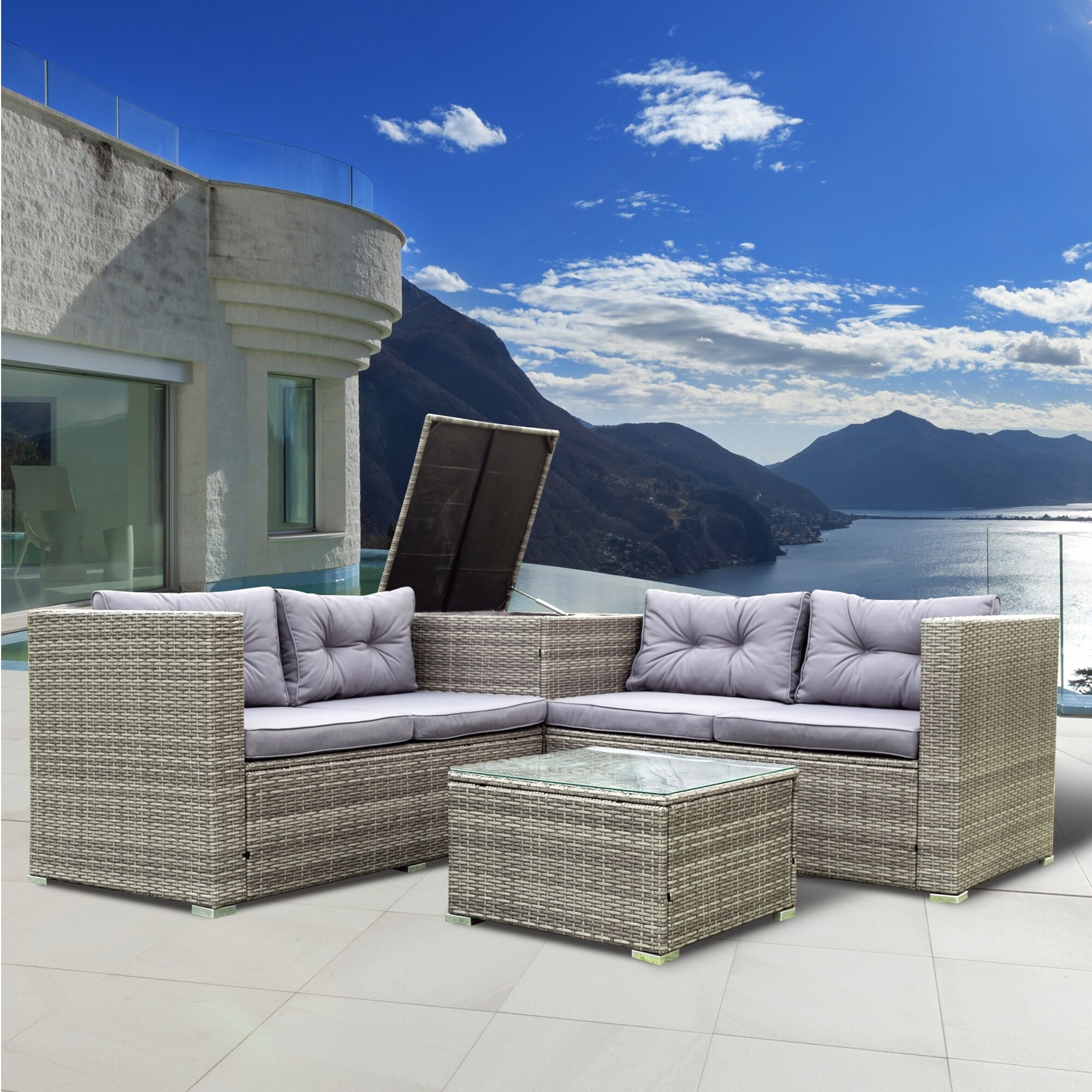 Damerin N7CS04 Patio-Conversation-Sets - View #11