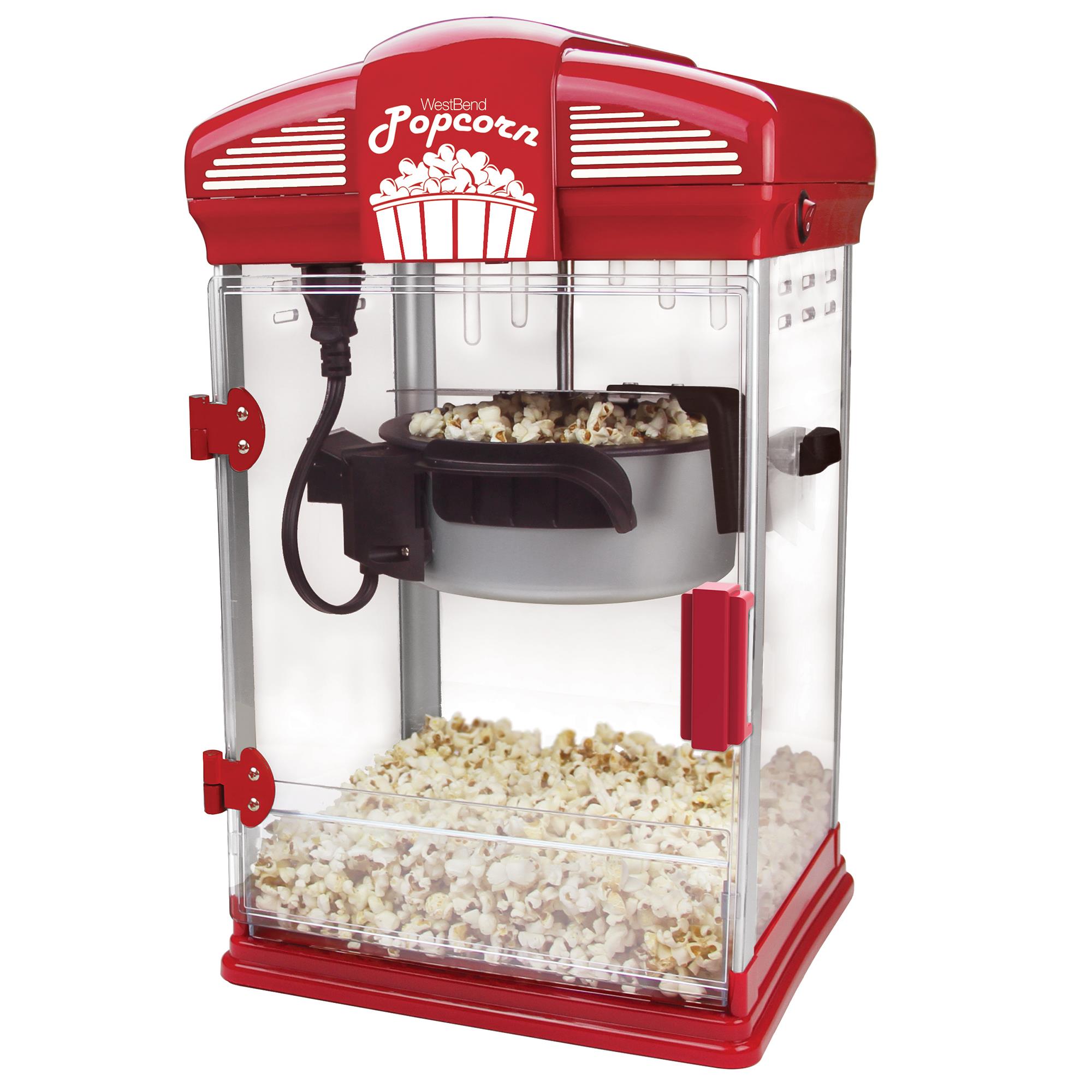 West Bend Stir Crazy 6 Qt. Popcorn Machine, in Black PCWBSCBK13 - The Home  Depot