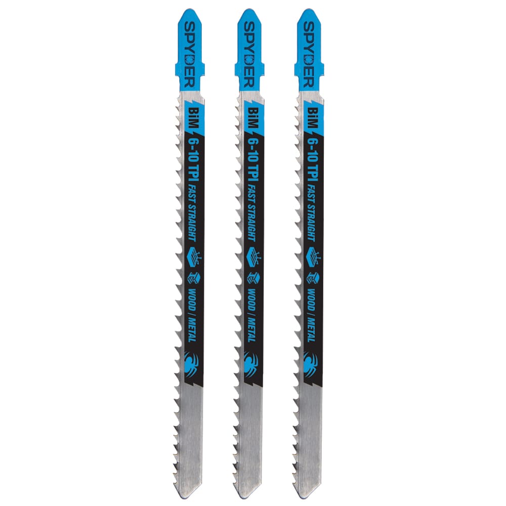 Spyder 300098 5-1/8-in T-shank Bi-metal Jigsaw Blade ( 3 -Pack )