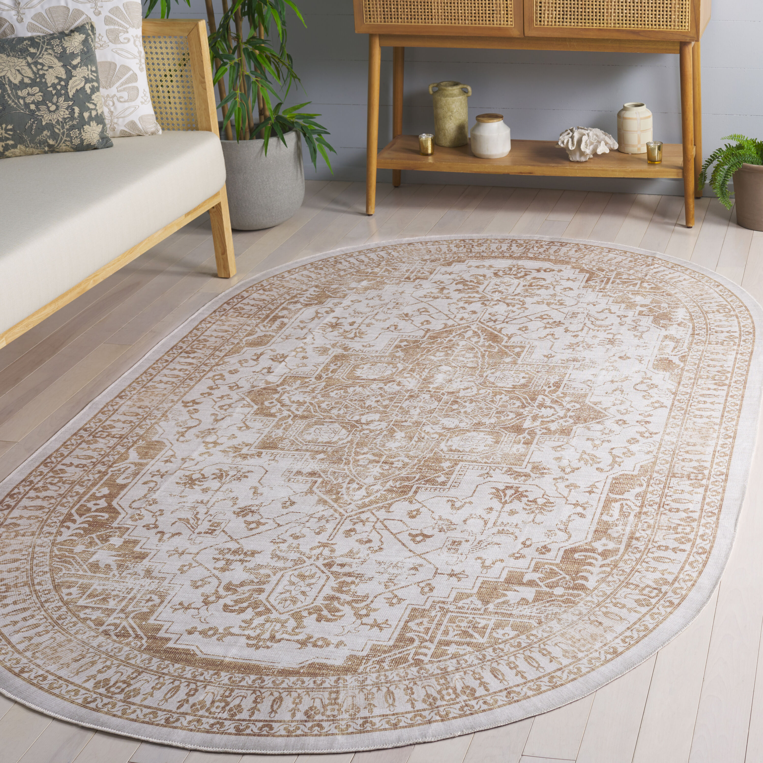 Arizona 127B Beige Gold 5ft x 8ft Traditional Rug