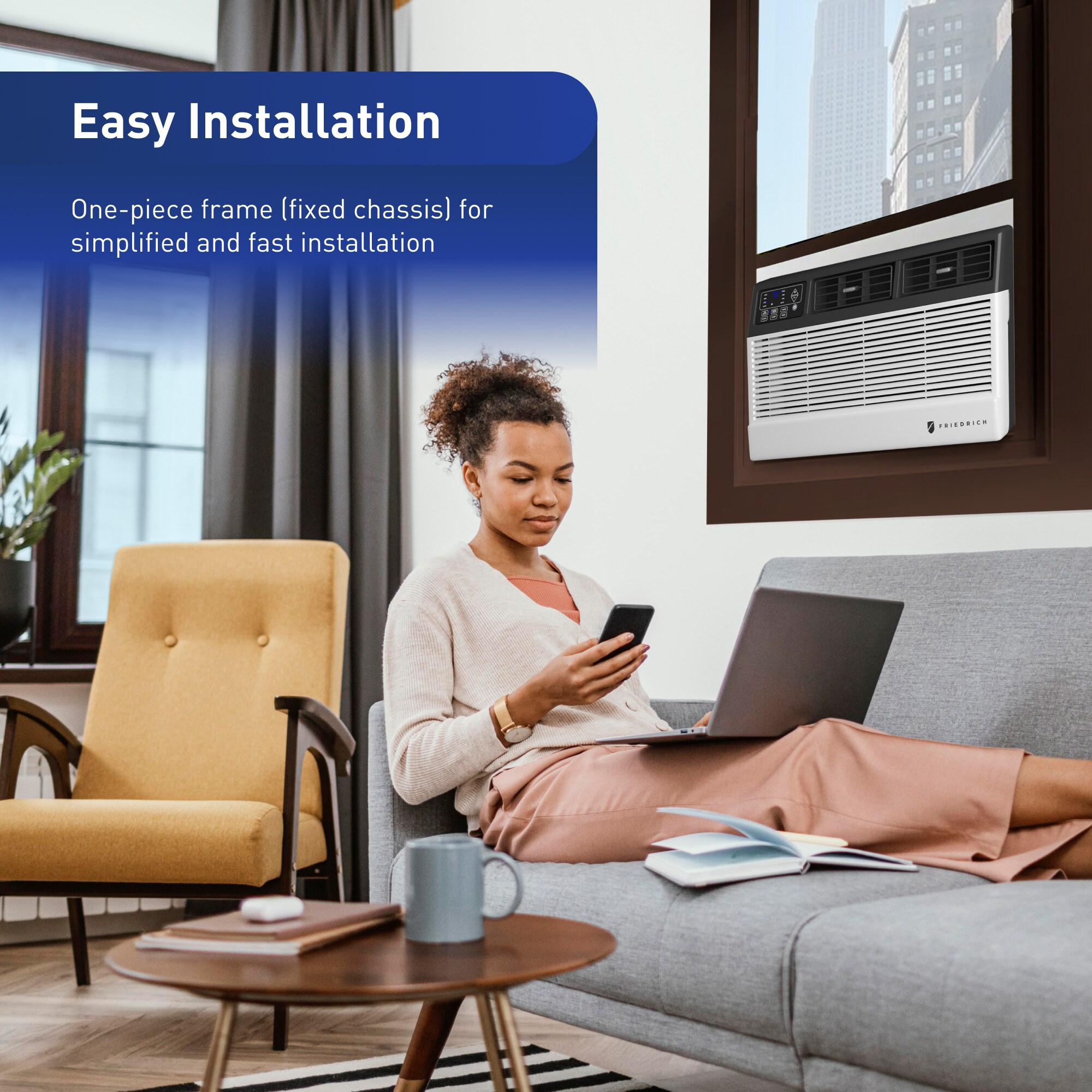 Friedrich 13000 BTU White Portable Air Conditioner with WiFi Control