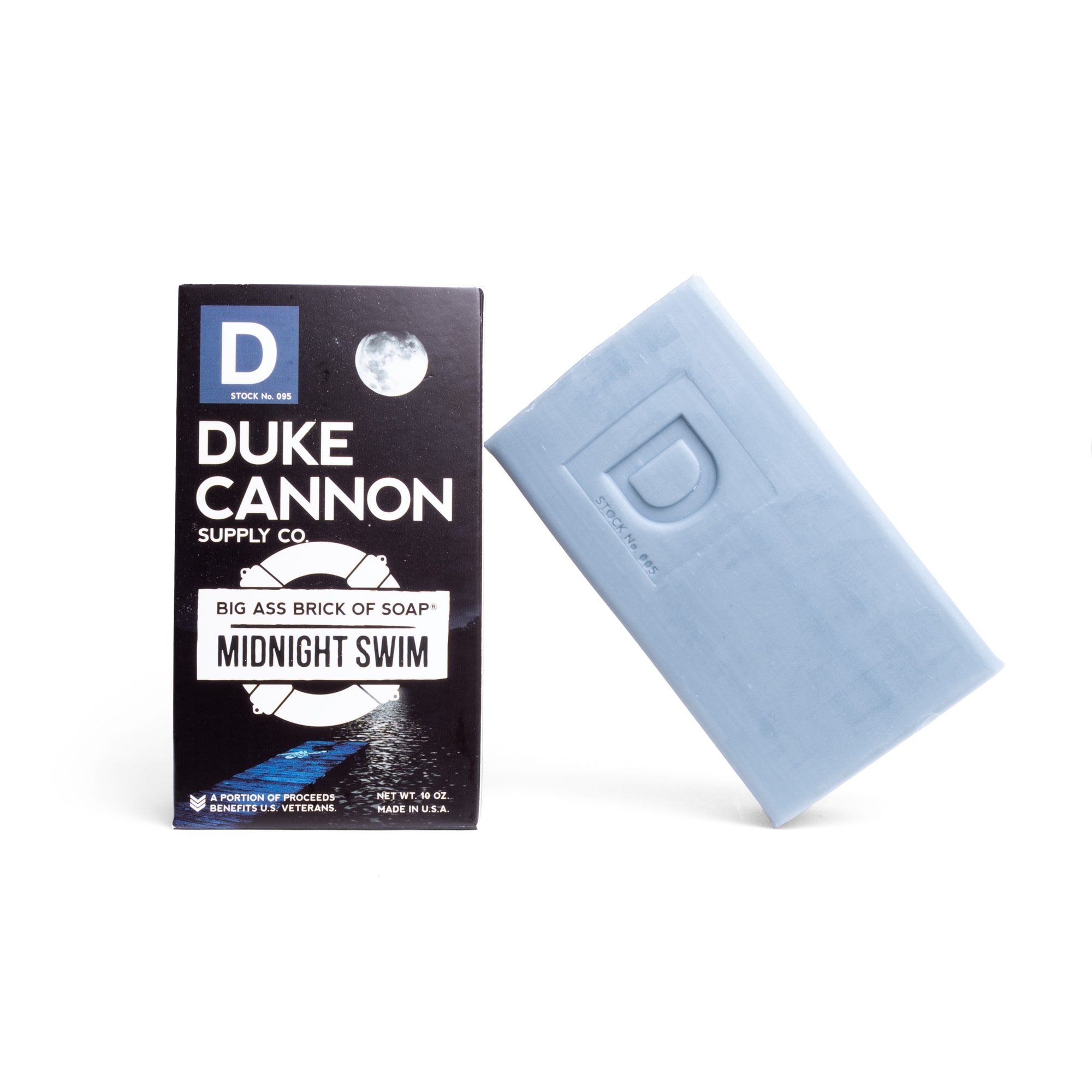 Duke Cannon Supply Co. Brick of Soap, Big Ass, Midnight Swim - 10 oz