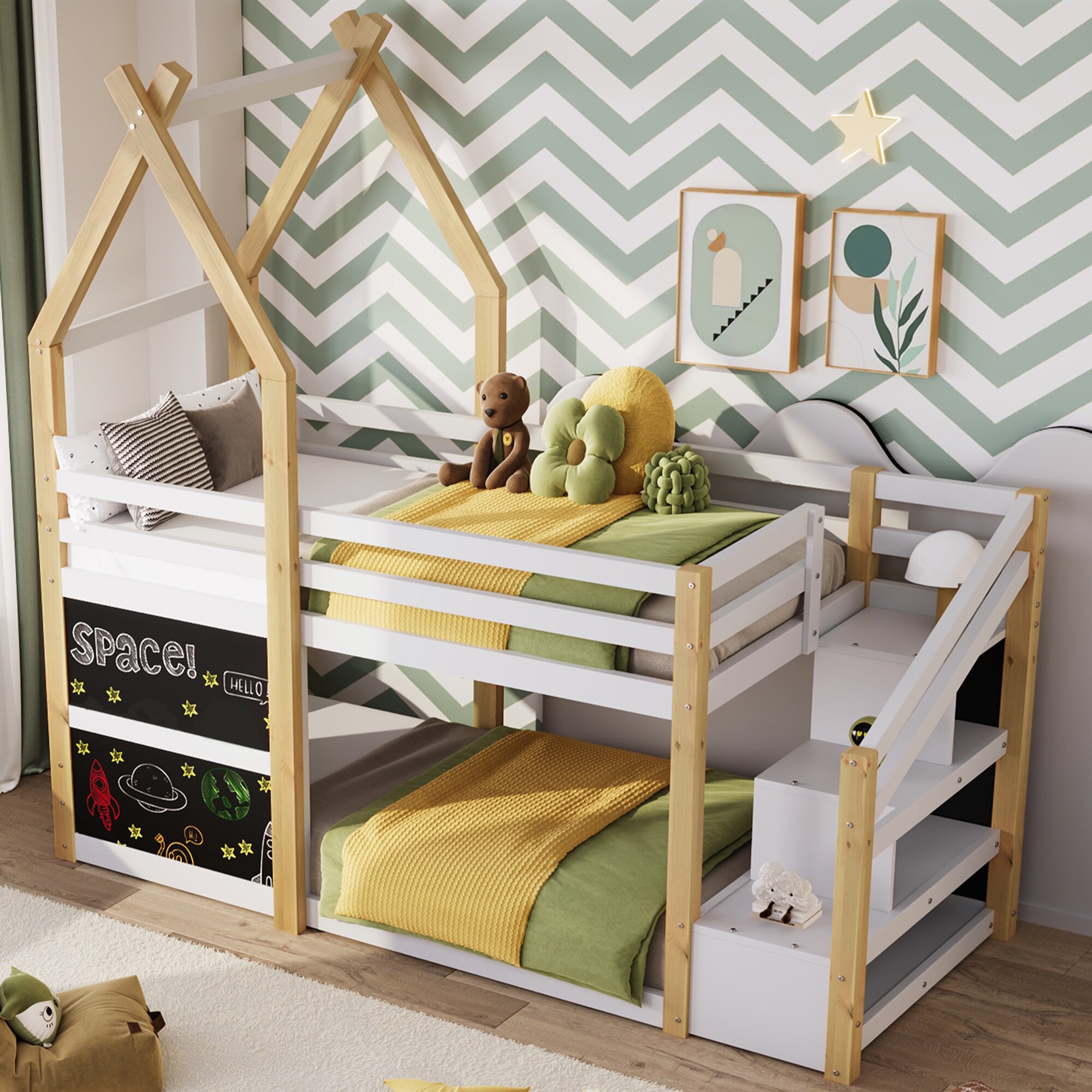 SINOFURN SYC470003WT Bunk-Beds - View #9
