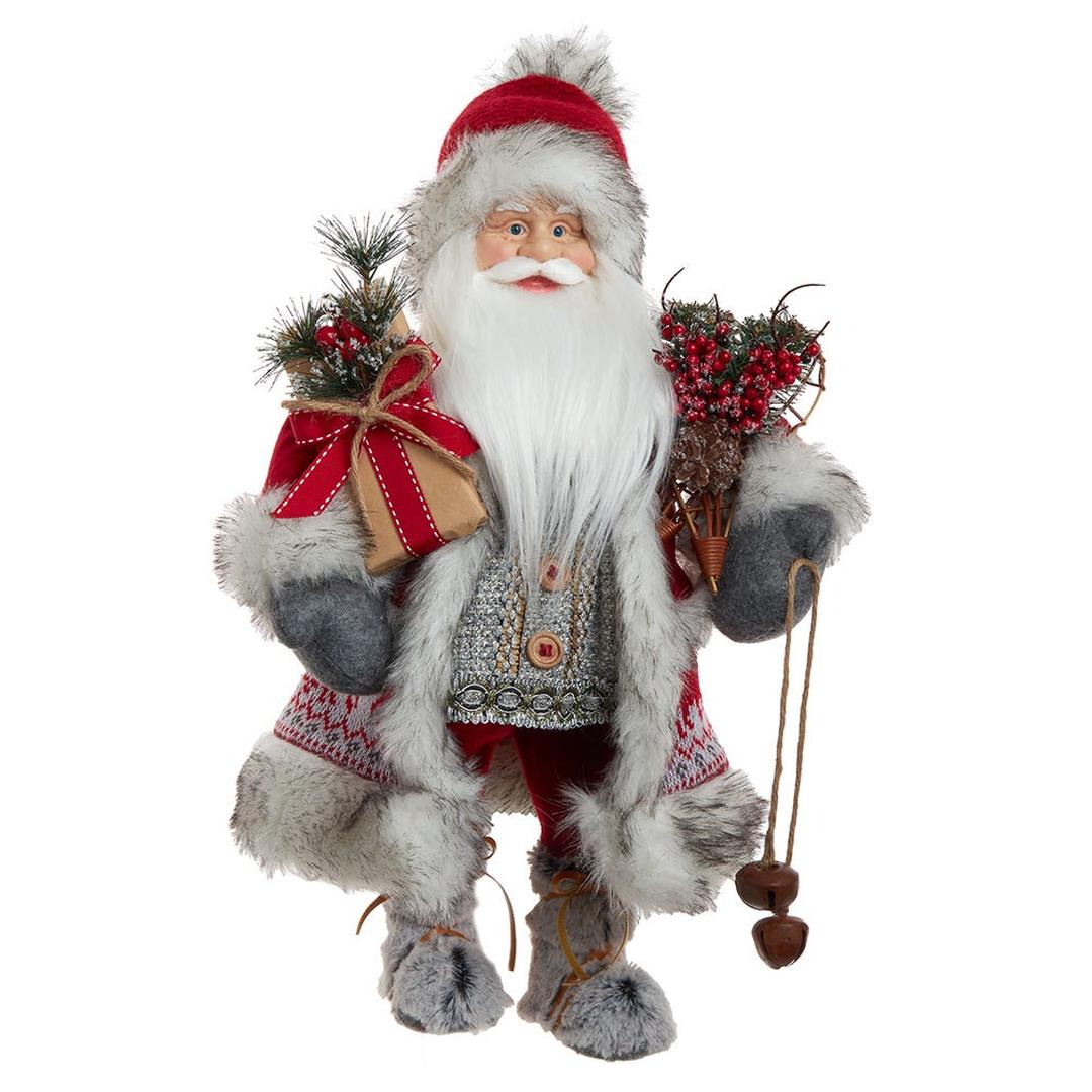 18-Inch KSA Kringles Santa Holding Gift Boxes
