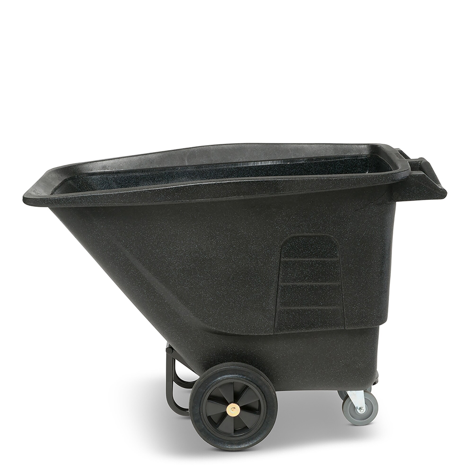 Rubbermaid Trash Cart Standard-Duty Tilt Truck 1 Cubic Yard 72 1/4 L x 33  1/2 W x 43 3/4 D Black