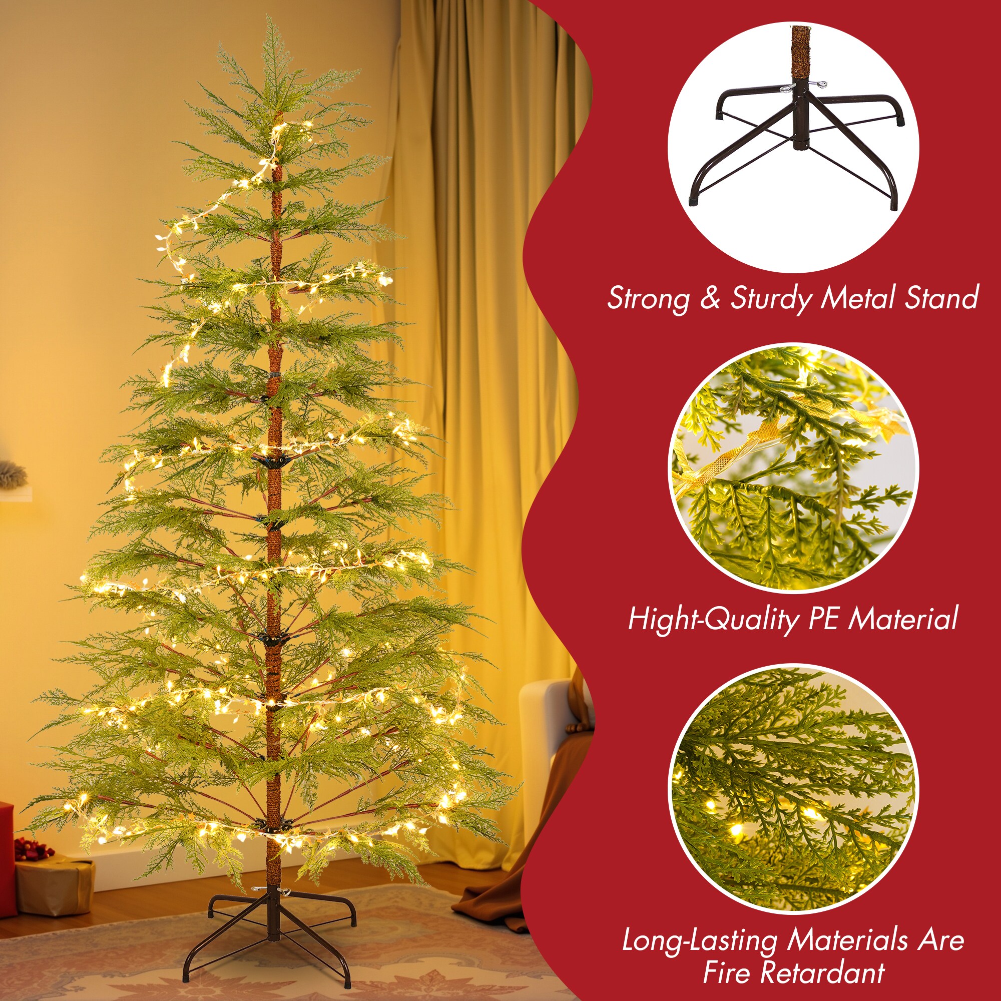 LOVMOR SF-L-N710P181792S Artificial-Christmas-Trees - View #4