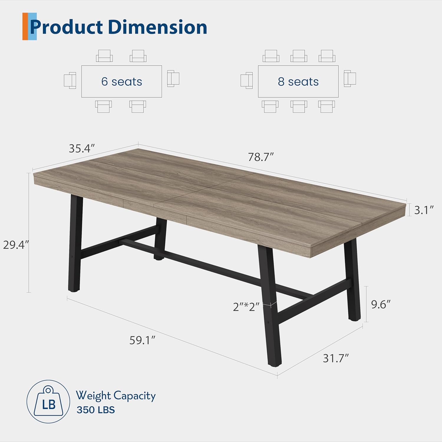 DEXSO CRS1PTKSQZJ08KR Dining-Tables - View #3