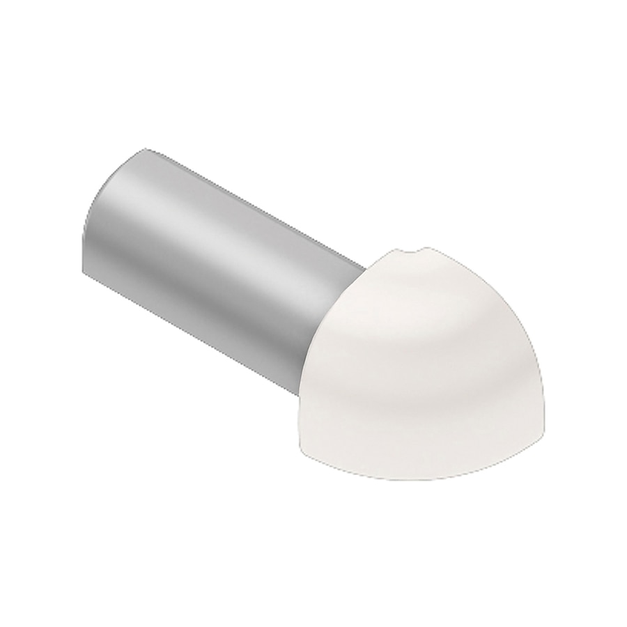 Schluter Systems Rondec 0.25-in W x 1-in L White PVC Outside Corner Tile Edge Trim Schluter Systems Rondec 0.25-in W x 1-in L White PVC Outside Corner Tile Edge Trim