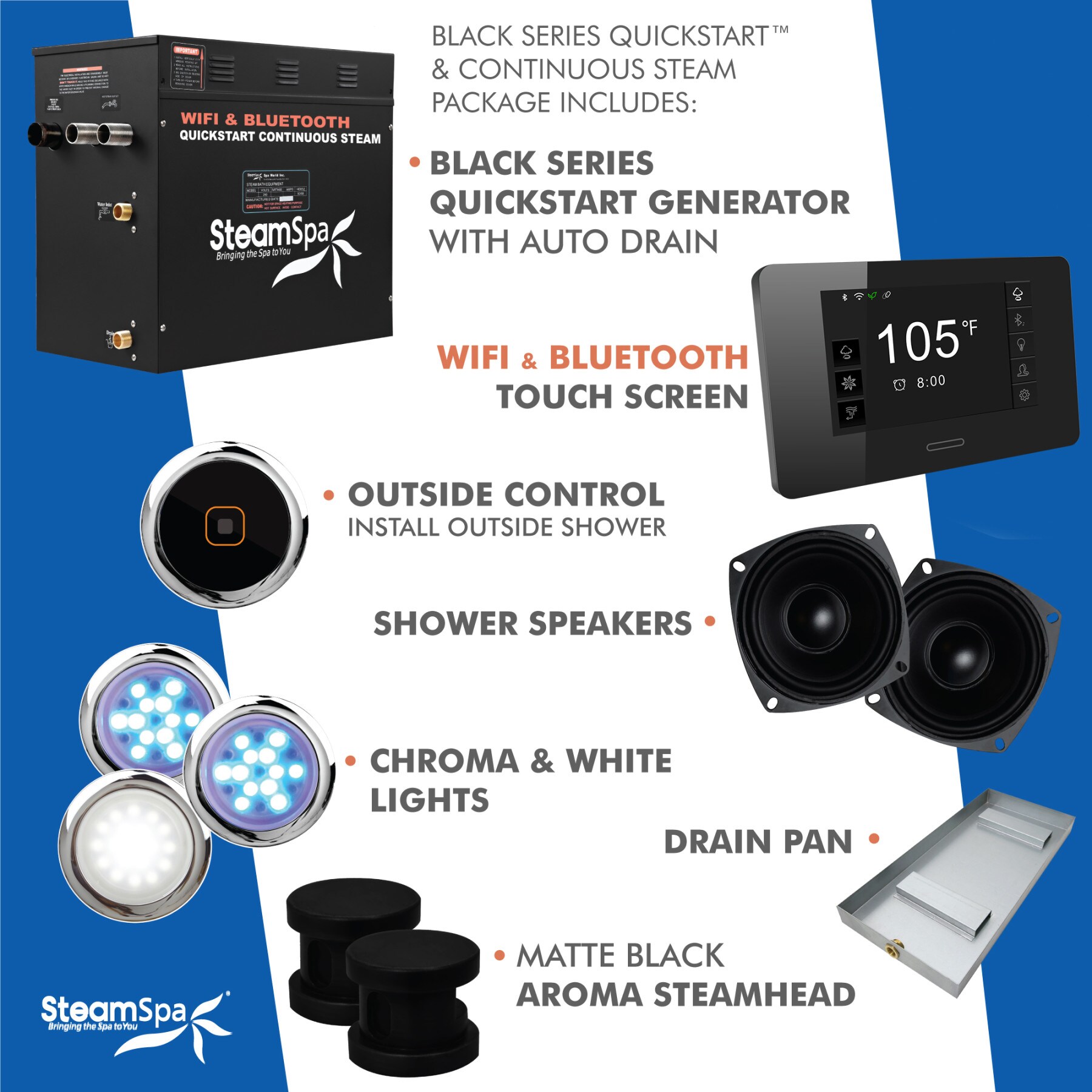 SteamSpa BKT1050MK-A Steam-Showers - View #7