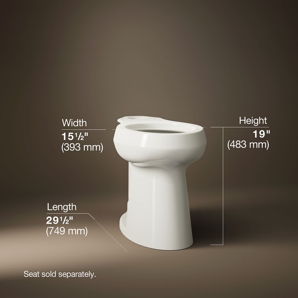 KOHLER K-22661-96 Toilet-Bowls - View #3
