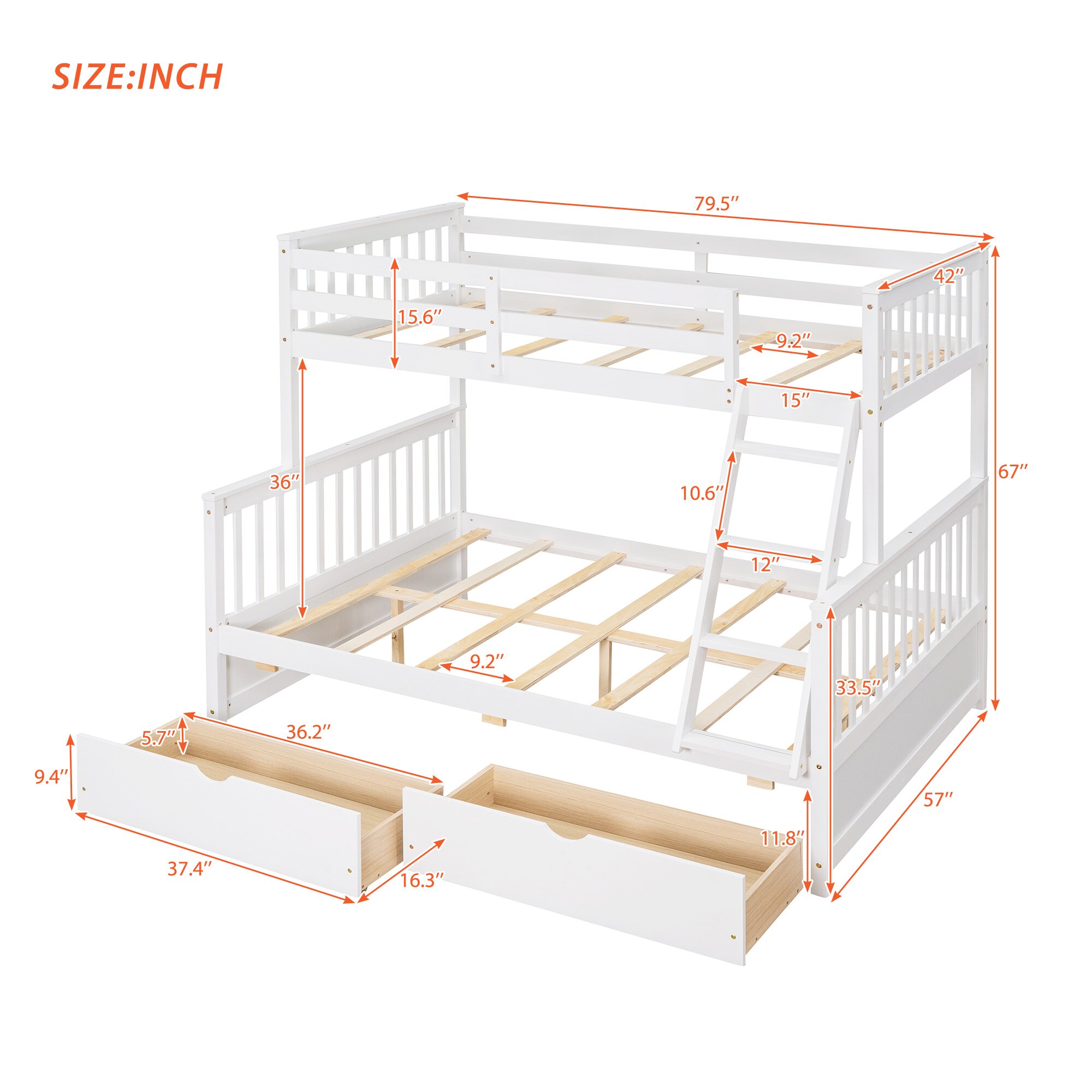Bellemave JXYPB76371 Bunk-Beds - View #3