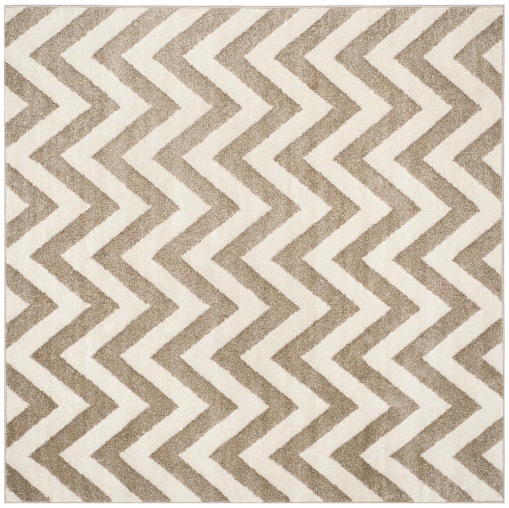 Safavieh AMT419S-7SQ Bellport 7 x 7 (ft) Loomed Polypropylene Wheat/Beige Square Indoor Chevron Area rug