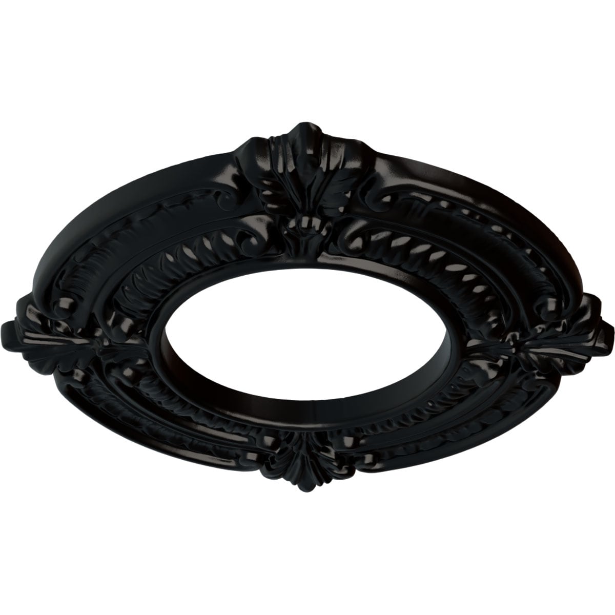 Ekena Millwork CM09BNBLF Ceiling-Medallions - View #2