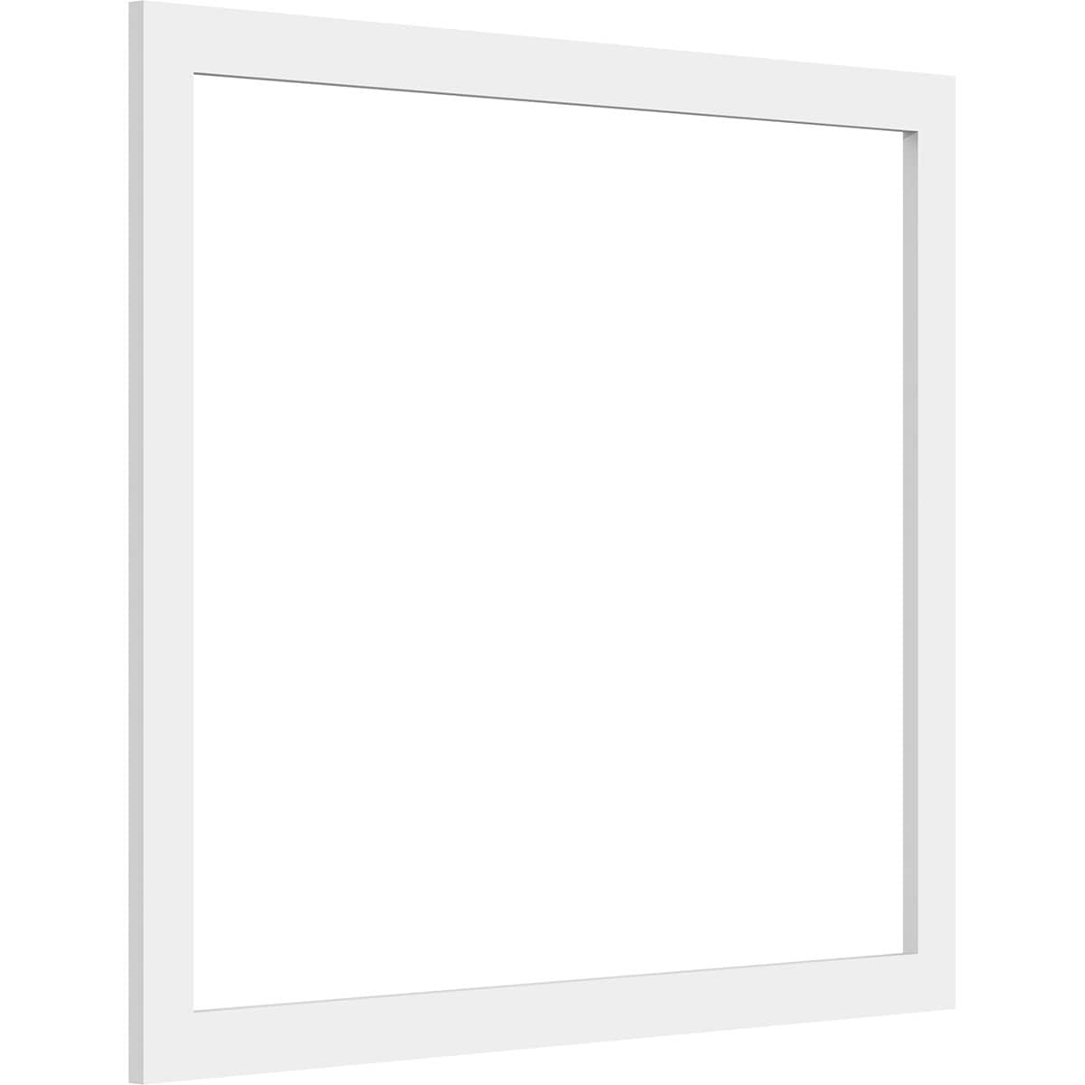 Ekena Millwork WALP28X24X037PRE 28-in x 24-in Smooth Paintable/Stainable White PVC Fretwork Wall Panel (