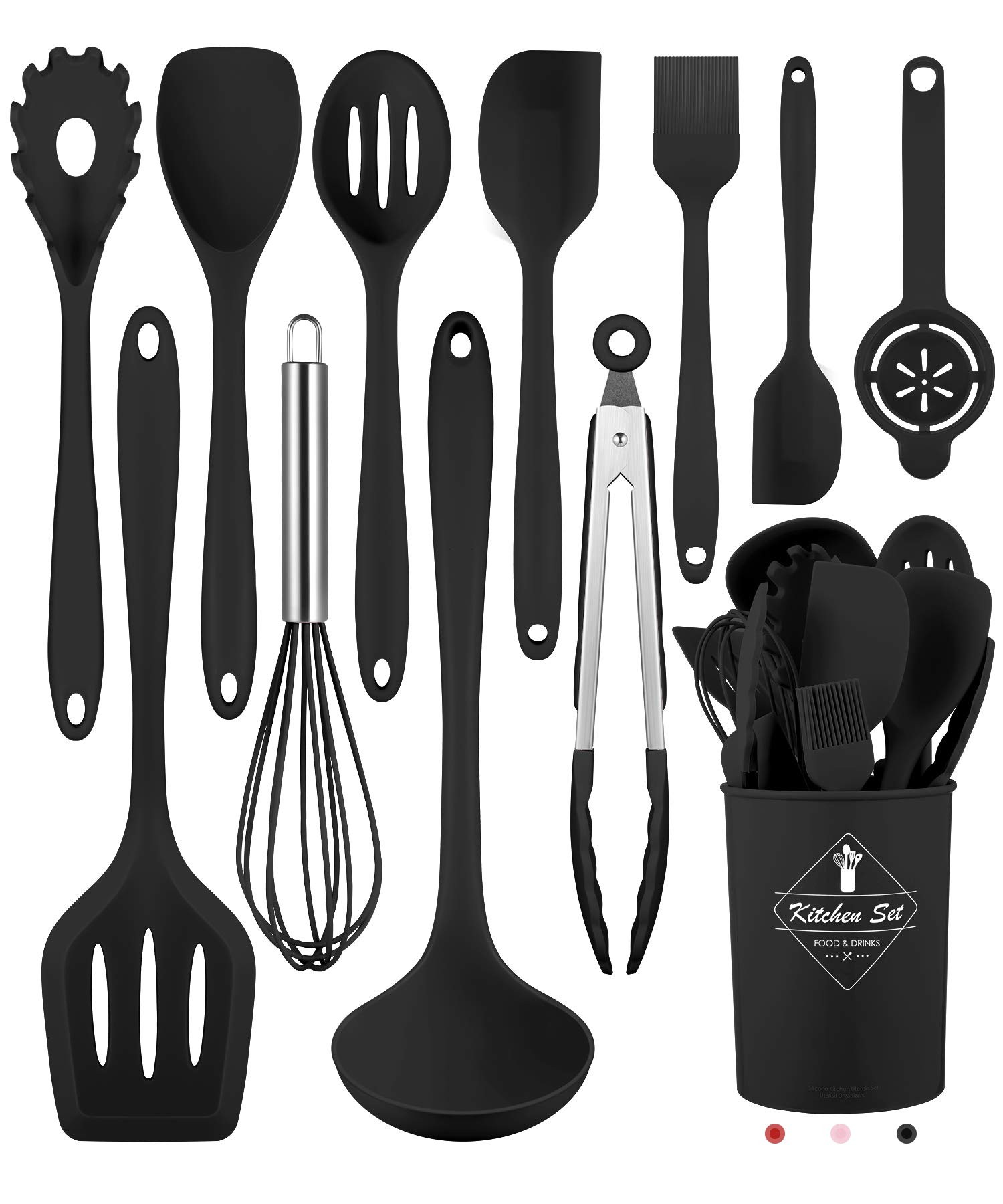 Vrbgify  12 Piece Kitchen Utensil Set Silicone Cooking Tools Heat Resistant Dishwasher Safe durable home and garden accessory designed for