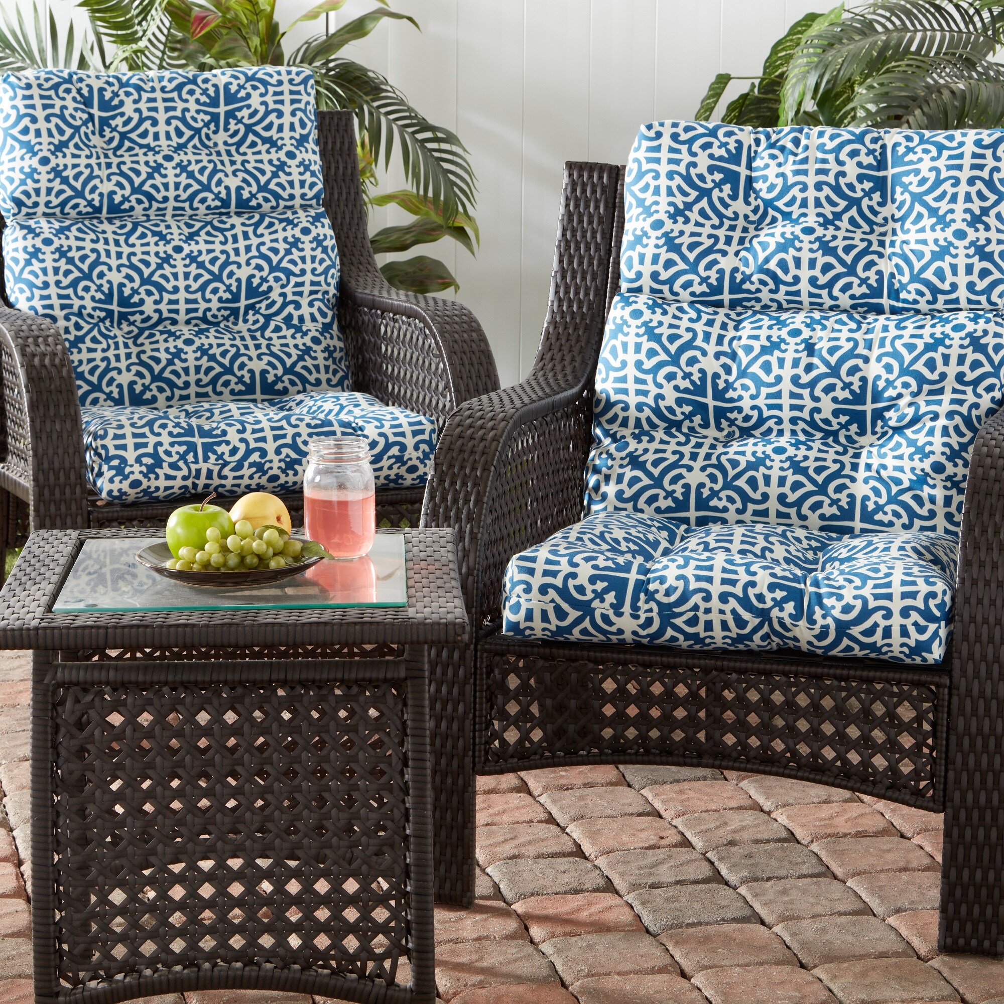 Greendale Home Fashions OC6809S2-INDIGO Patio-Furniture-Cushions - View #7