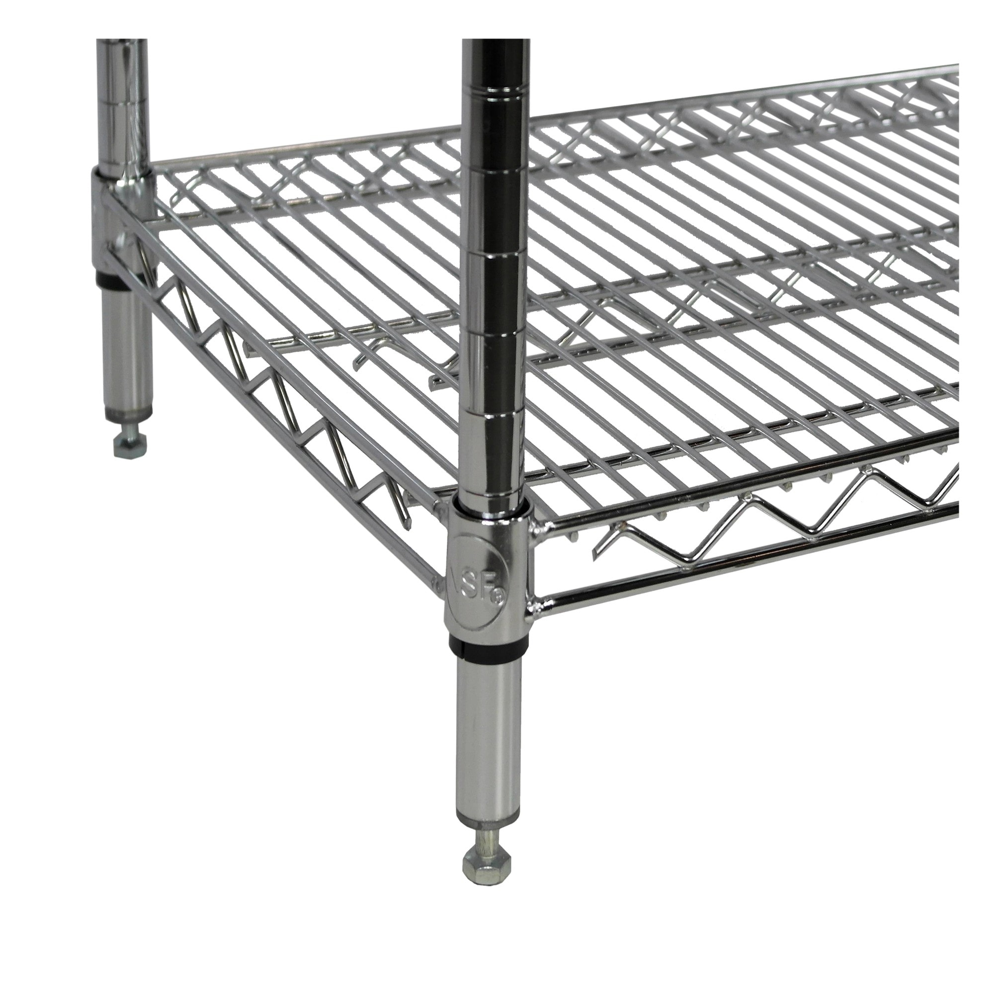 Storage Concepts Wire Heavy Duty 4-Tier Utility (60-in W x 24-in D x 72 ...