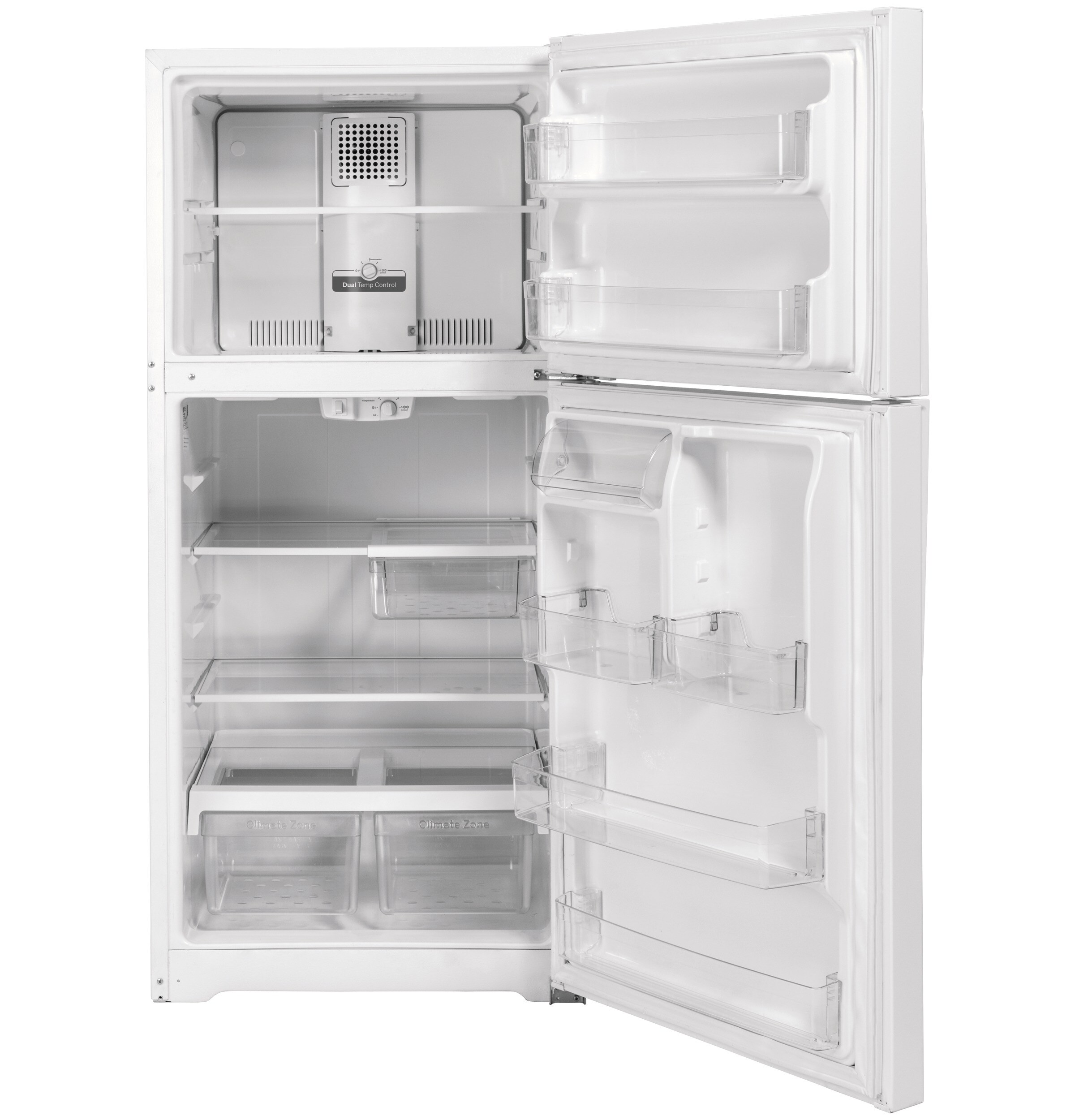 GE Garage-ready 21.9-cu ft Top-Freezer Refrigerator (White) Garage Ready