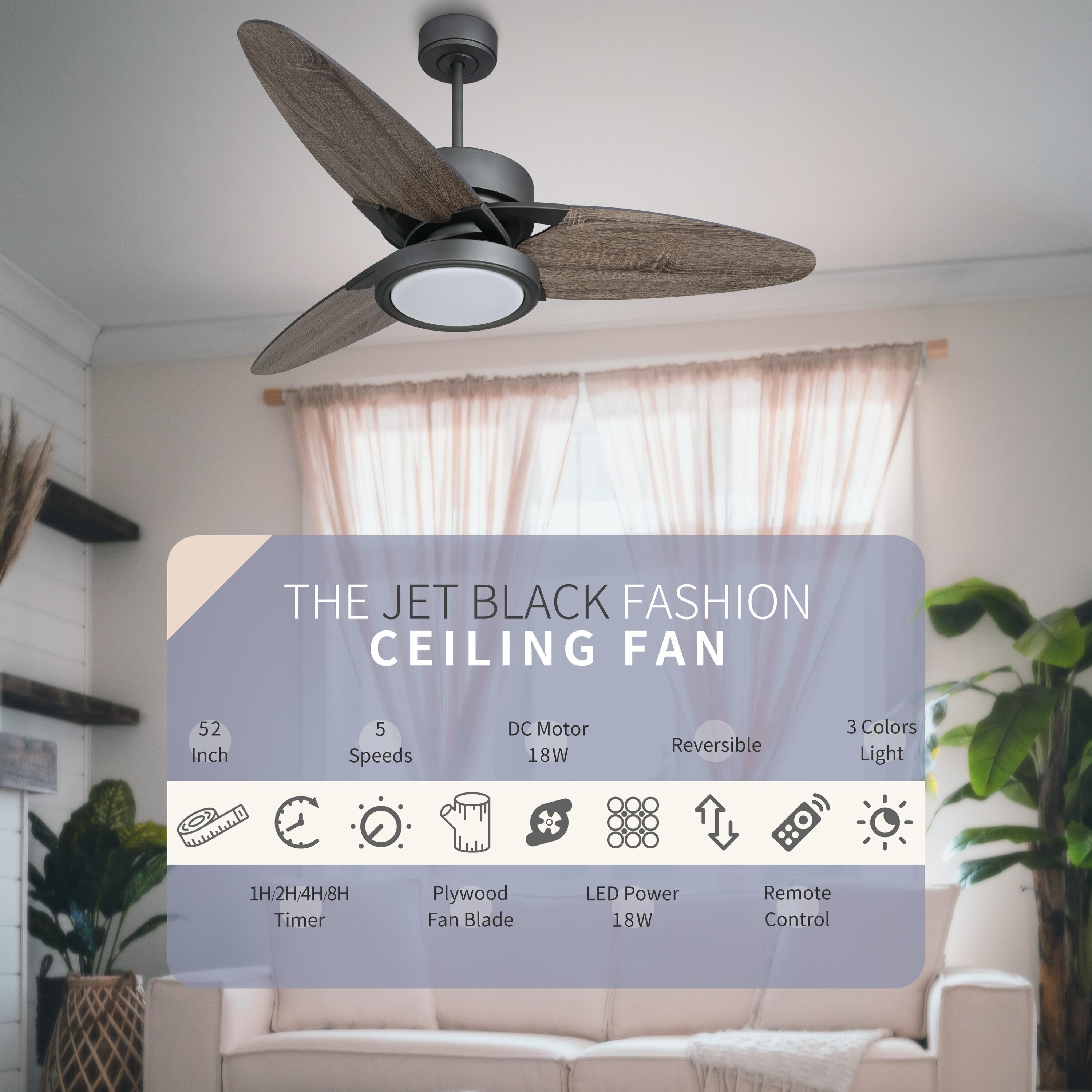 Bayfeve BFXB-5205ADCBXE26 Ceiling-Fans - View #3
