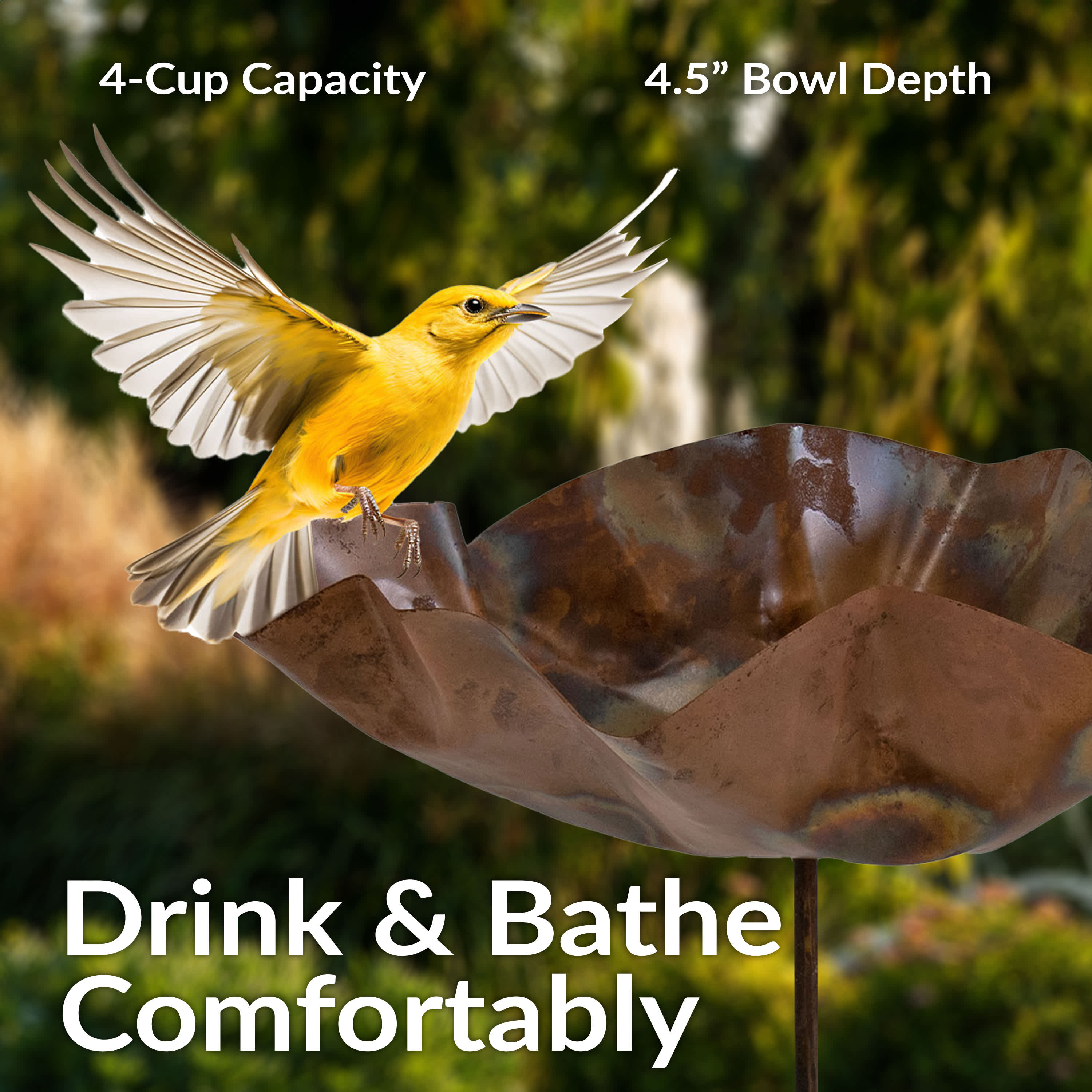 Sunnydaze Decor NOB-8021 birdbaths - View #5