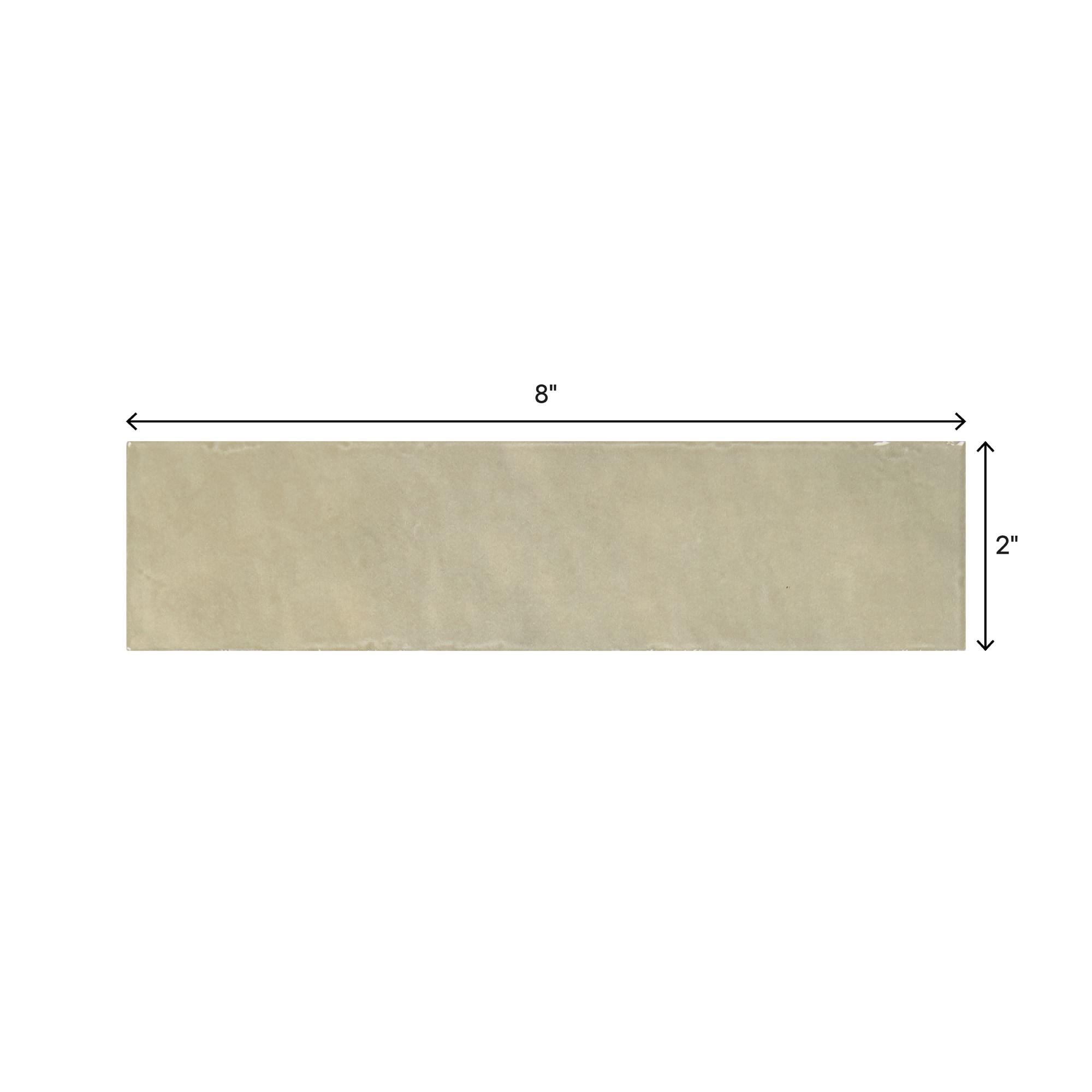 Daltile Vistaframe Flora 2-in x 8-in Glossy Ceramic Subway Wall