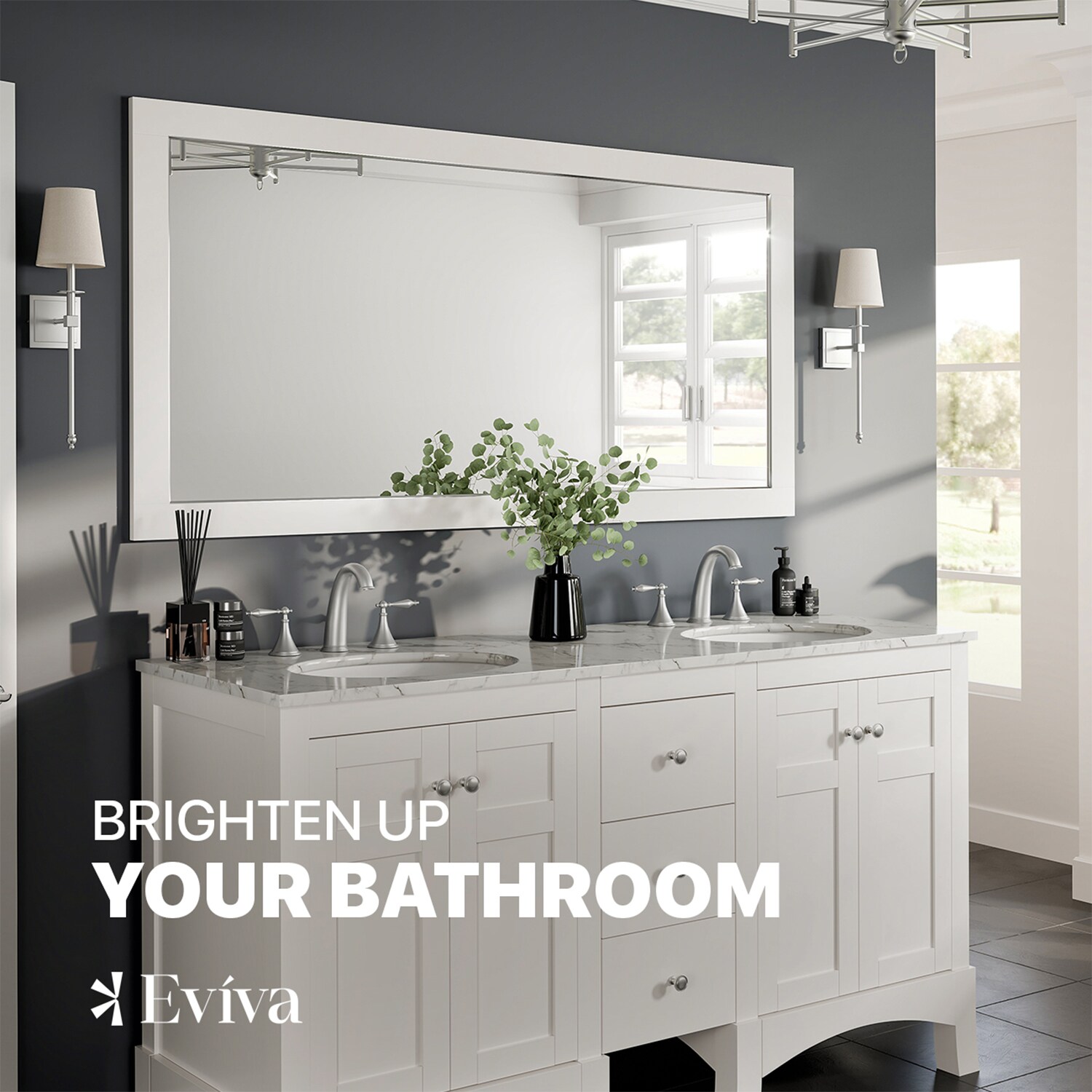 Eviva EVMR412-60X30-WH Decor-Mirrors - View #3