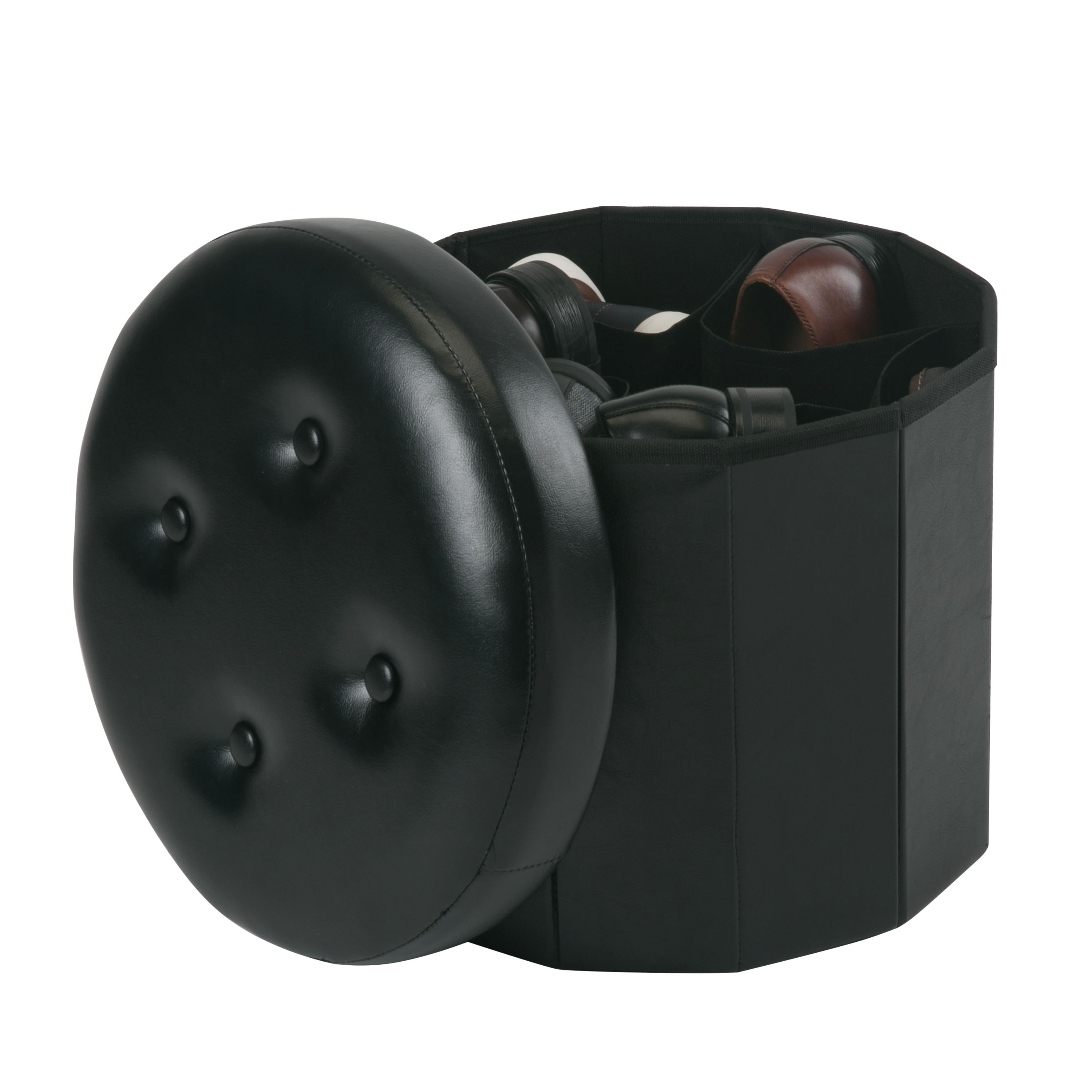 Simplify F-0664-BLACK Indoor-Ottomans - View #4