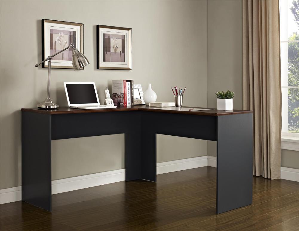 Ameriwood Home The Works 51.97-in Red Modern/Contemporary L-shaped Desk ...