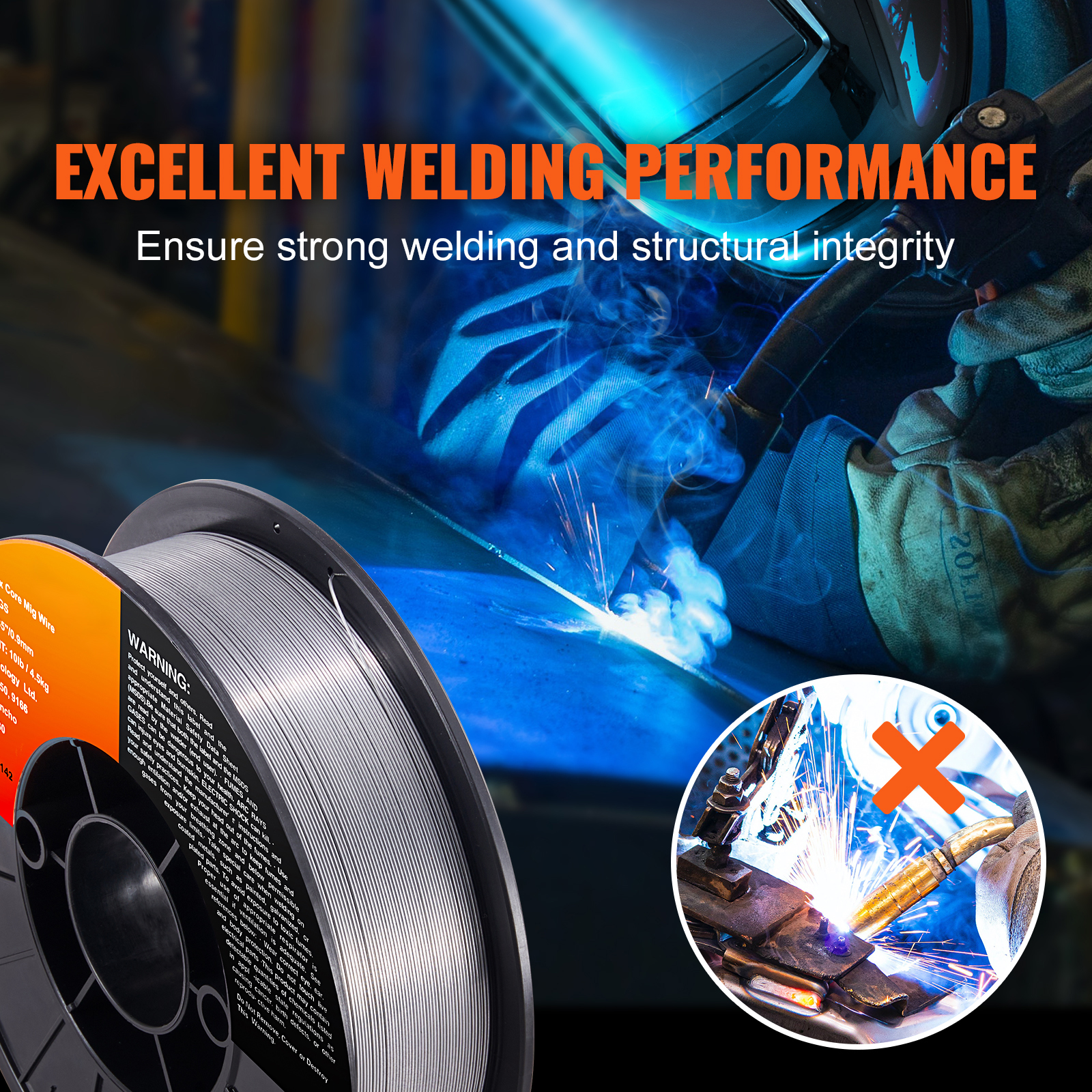 SVOPES 10-lb 0.035-in All positions Flux wire in the Welding