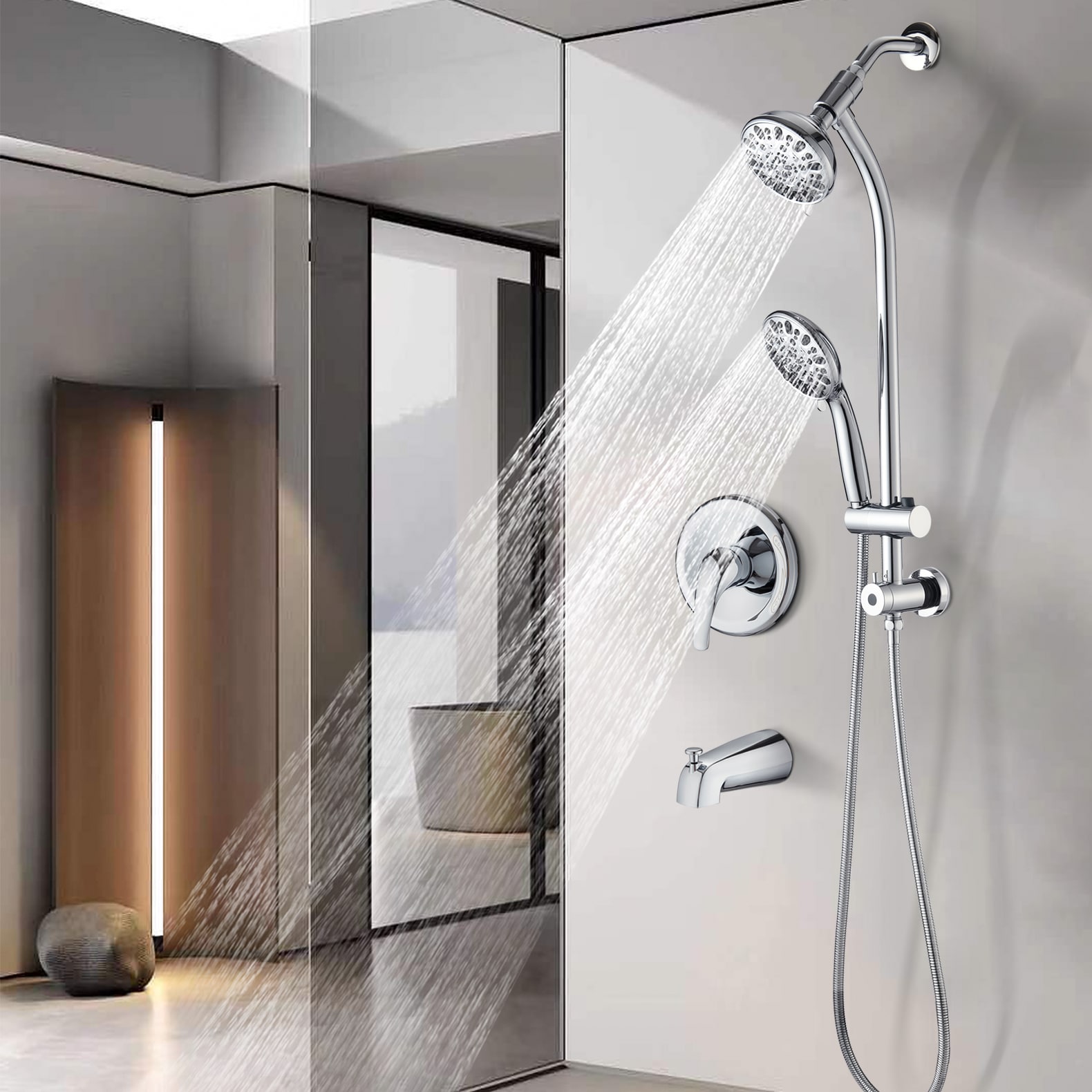 Mondawe MD-KL55528 Showerhead-Bar-Panels - View #3