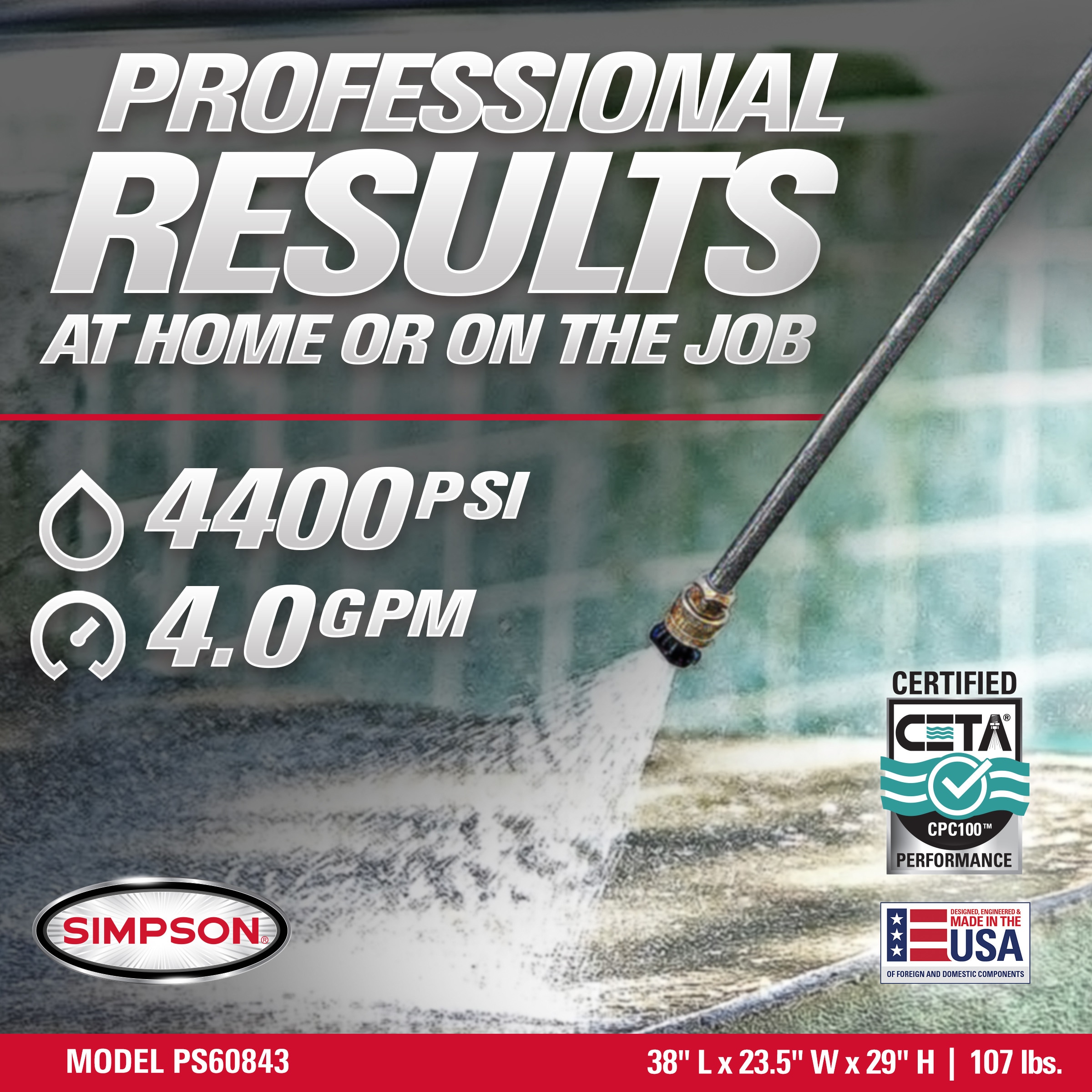 SIMPSON PS60843 Gas-Pressurewashers - Thumbnail View #2