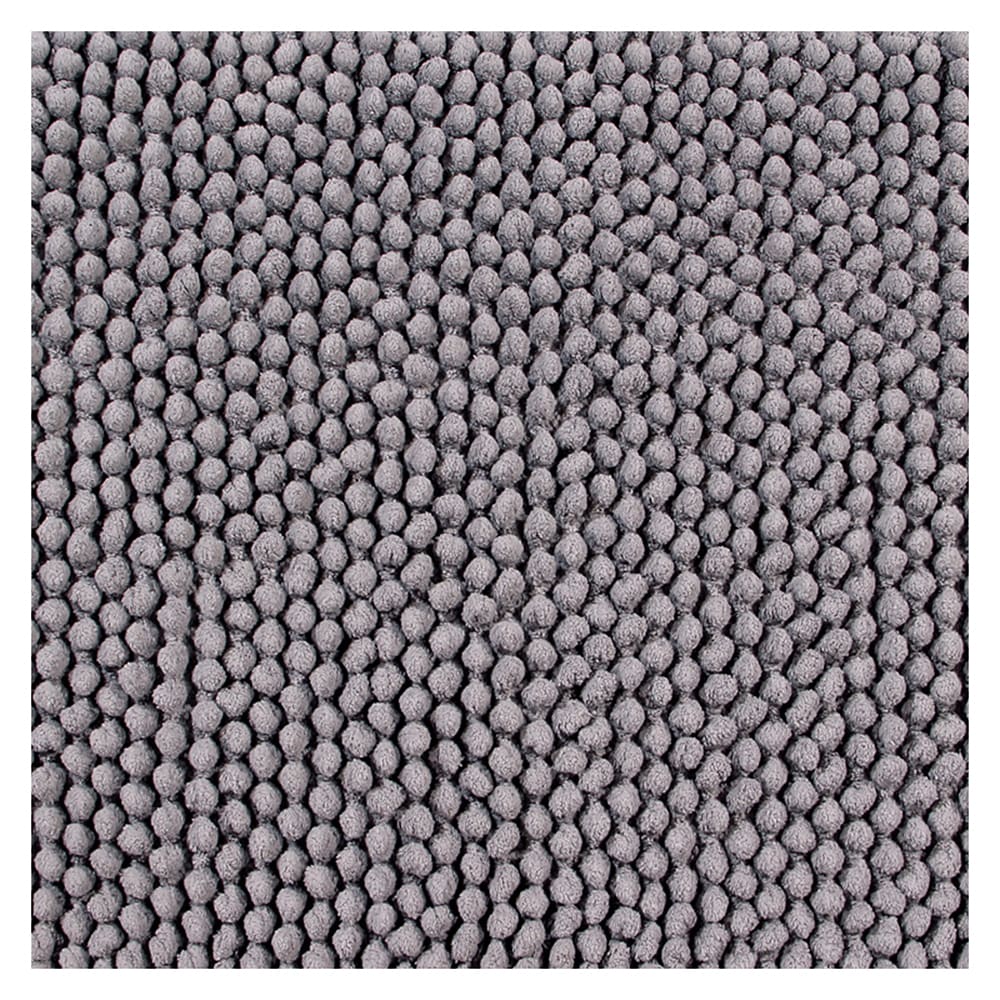 Better Trends Chenille Rocks Bath Rug 24-in x 36-in White Cotton Bath Rug  in the Bathroom Rugs & Mats department at