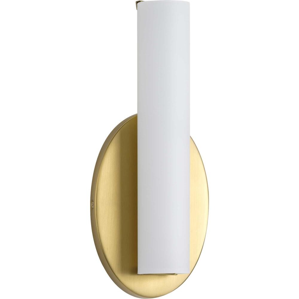 Progress Lighting P710050-012-30 Parallel LED 4.75-in 1 -Light Satin Brass Integrated LED Modern/contemporary Vanity light
