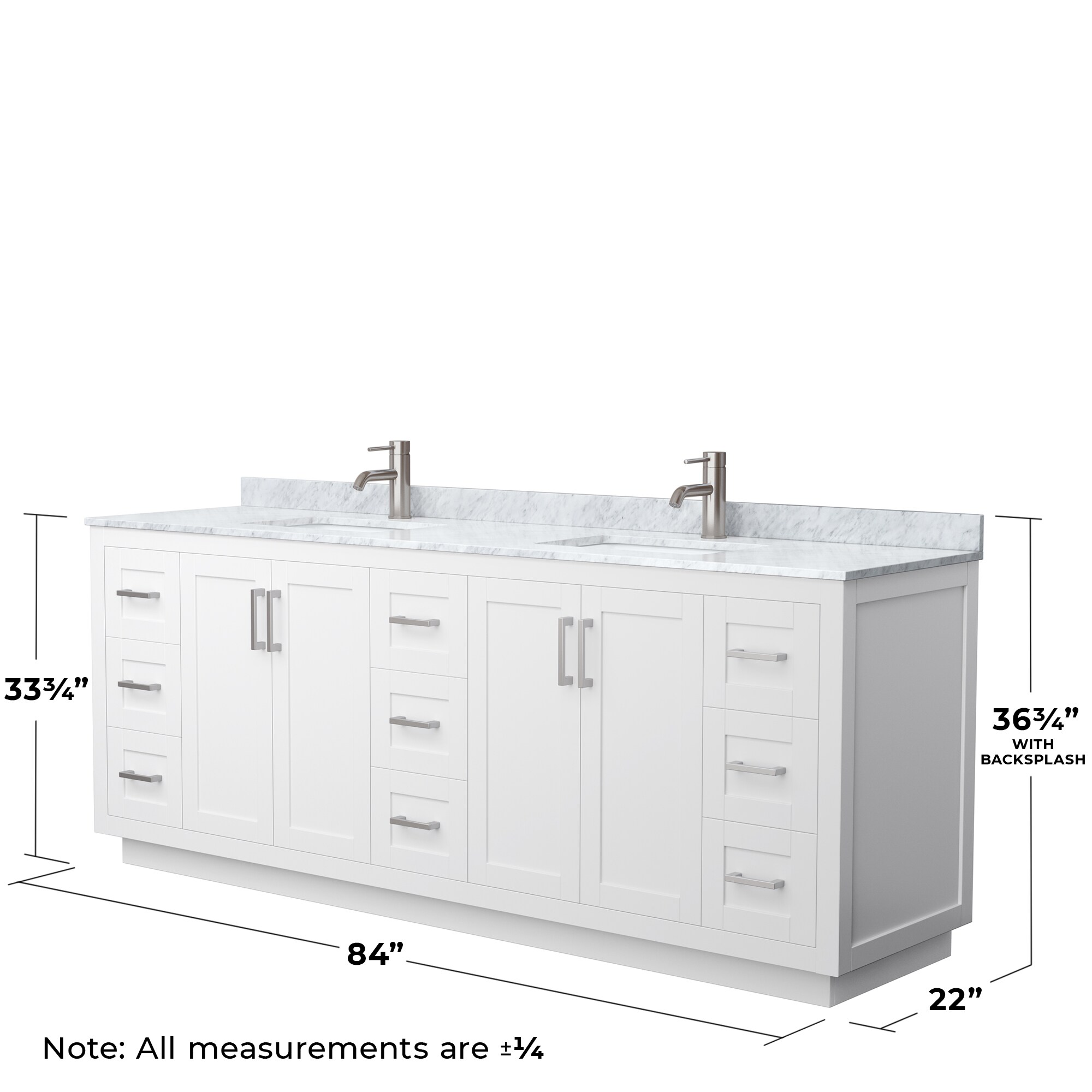 Wyndham Collection WCF292984DWHCMUNSM70 Bath-Vanity-Combo - View #6
