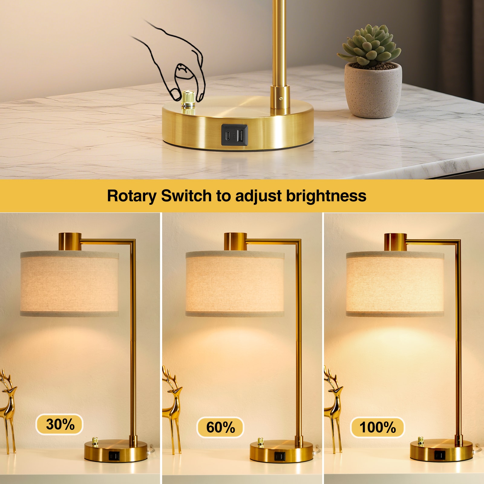 NatySwan W-2TL-106B Table-Lamps - View #4