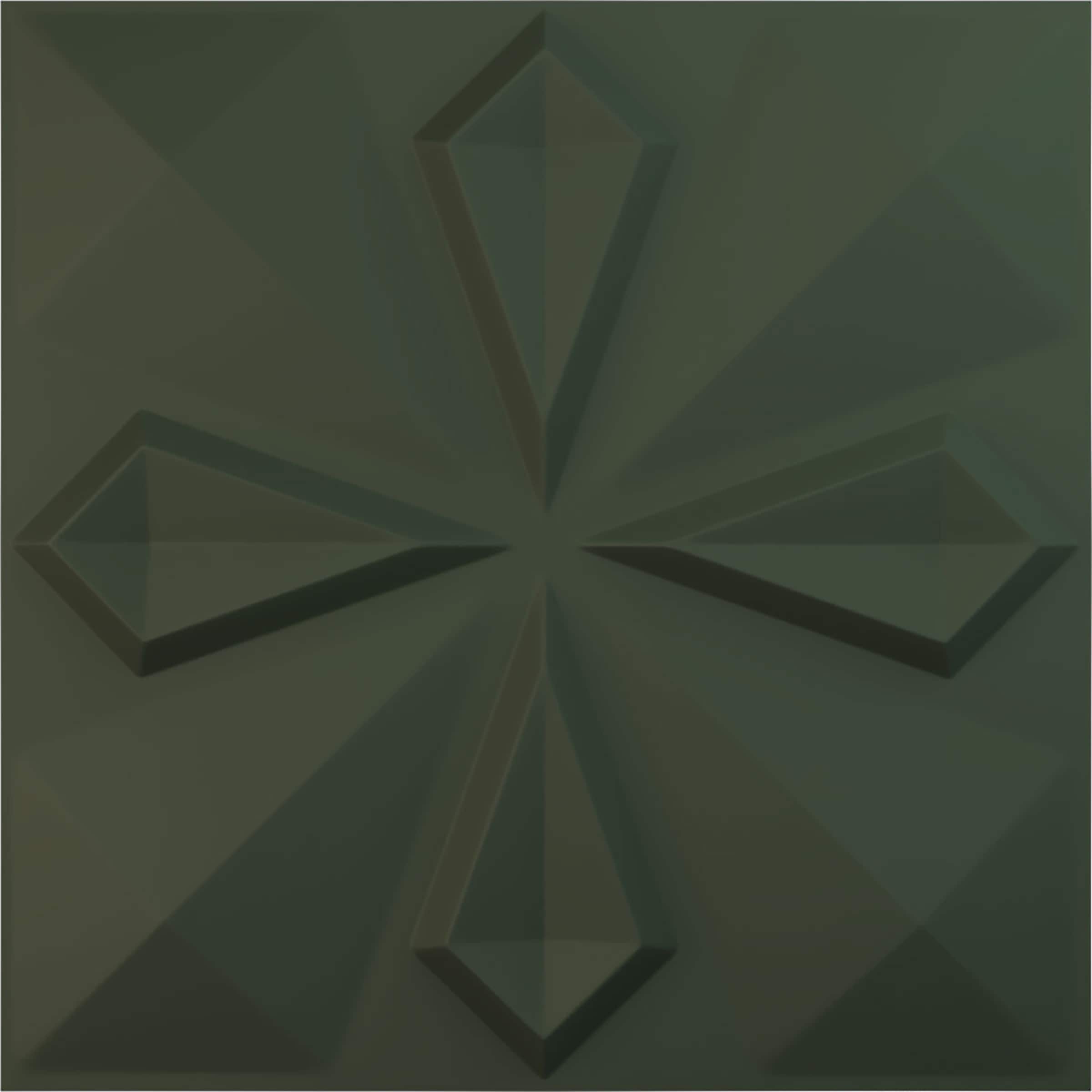 Ekena Millwork WP20X20NKGHC 19-5/8-in x 19-5/8-in Embossed Paintable/Stainable Green PVC Wall Panel (