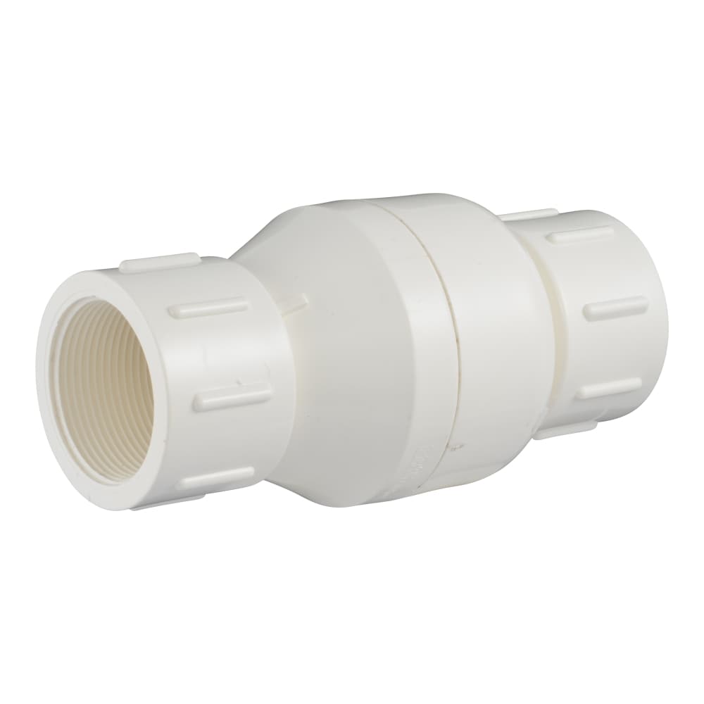 RELIABILT 1-1/2-in FNPT x FNPT PVC Sch 40 Spring loaded check valve #26160Z