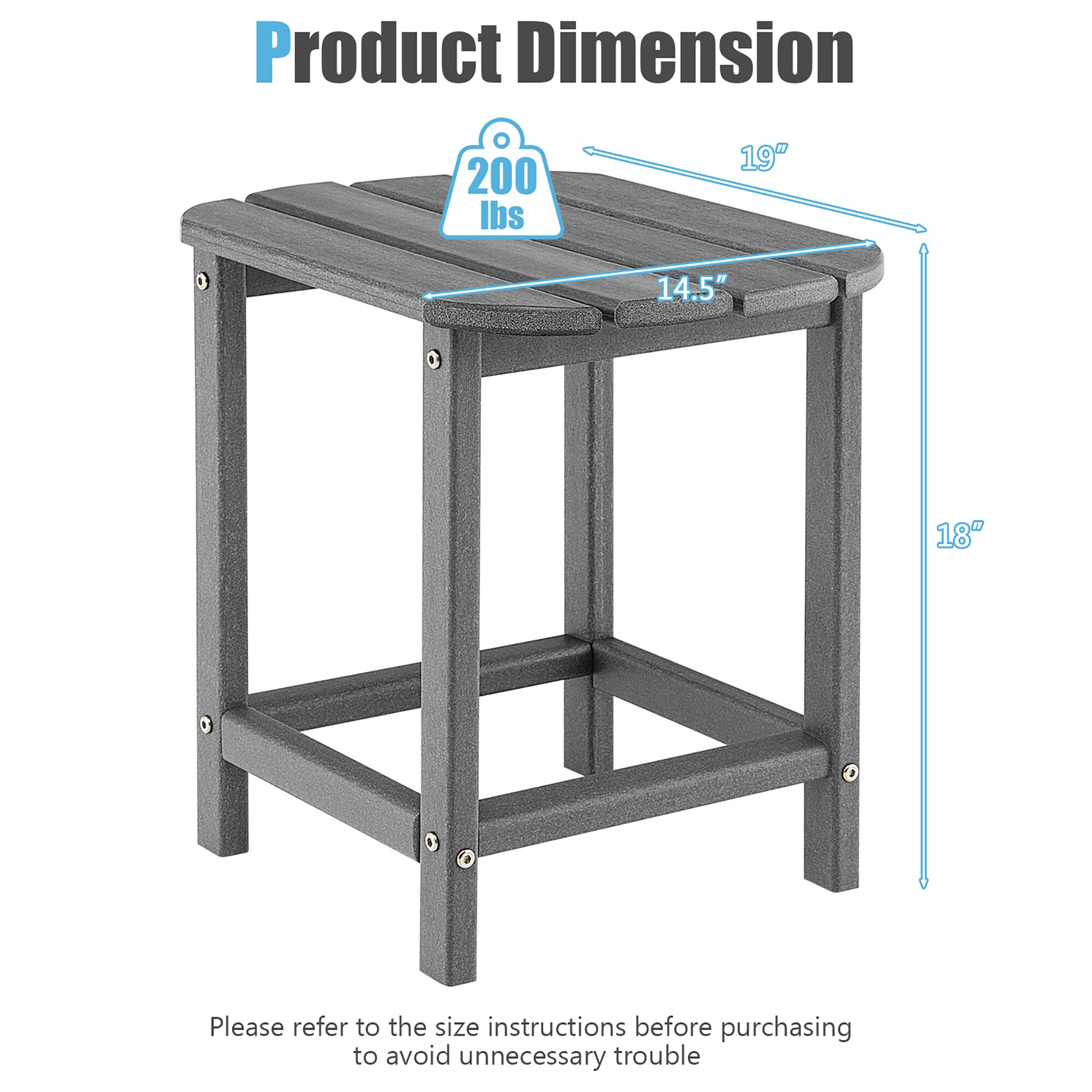 Goplus NP10331GR Patio-Tables - View #9