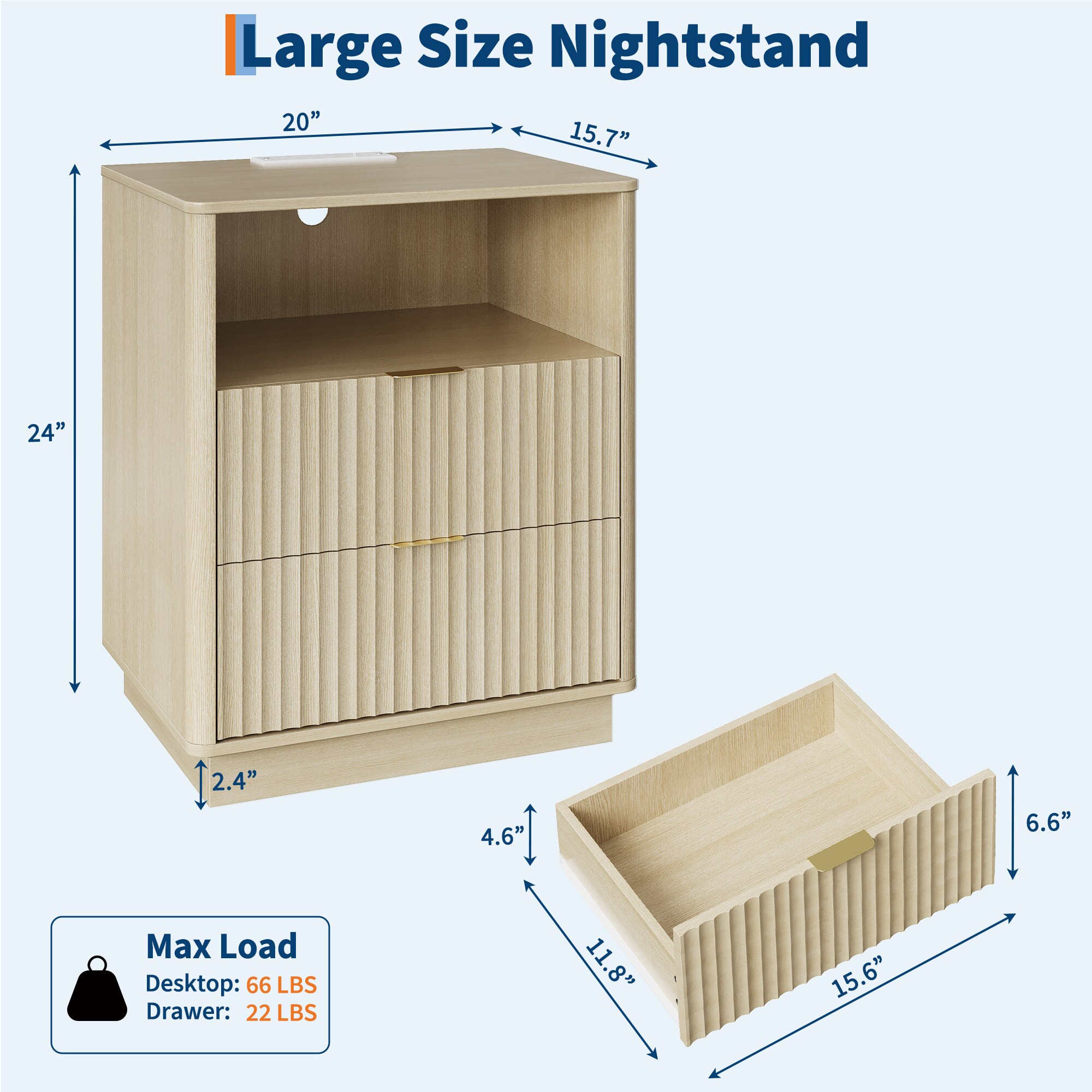Garvee BQH-P5BSDOD72HCZH nightstands - View #8