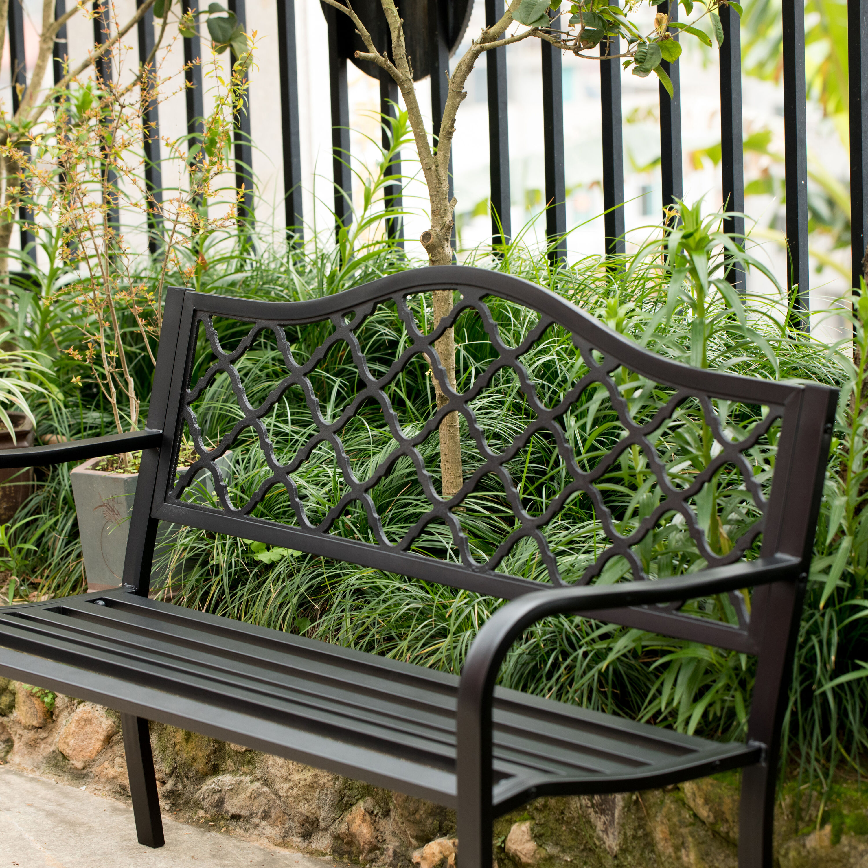 Gardenised QI004259 Commercial-Benches - View #8