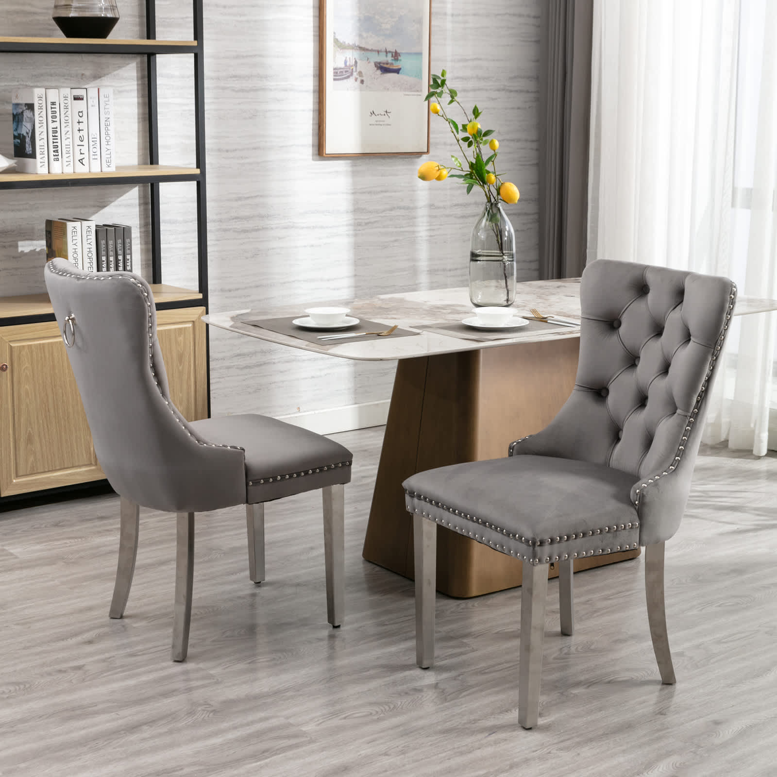Vynxaria LEXY0116-DJCY-2GRS Dining-Chairs - View #3