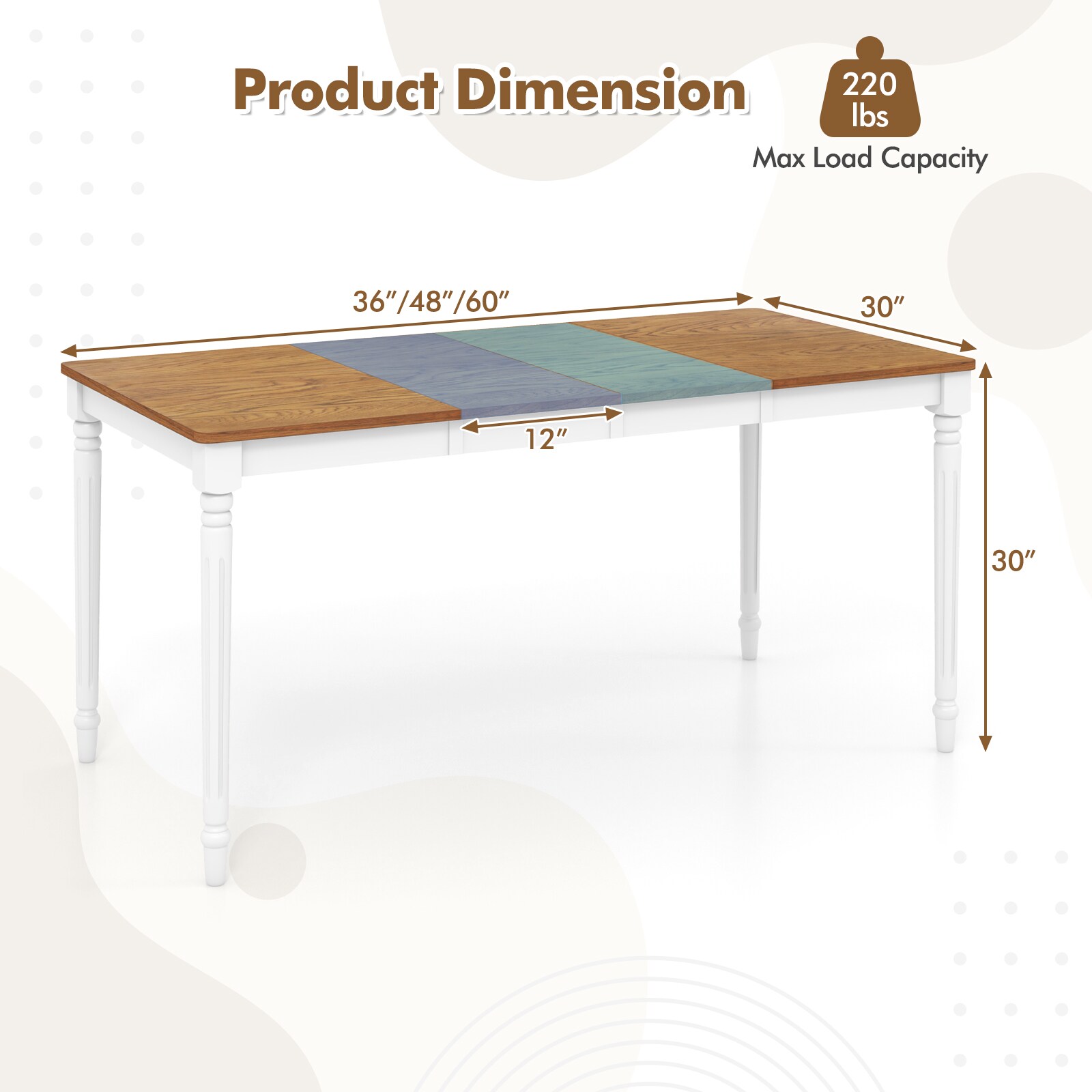 Slickblue D-CO-HW30075CK Dining-Tables - View #8