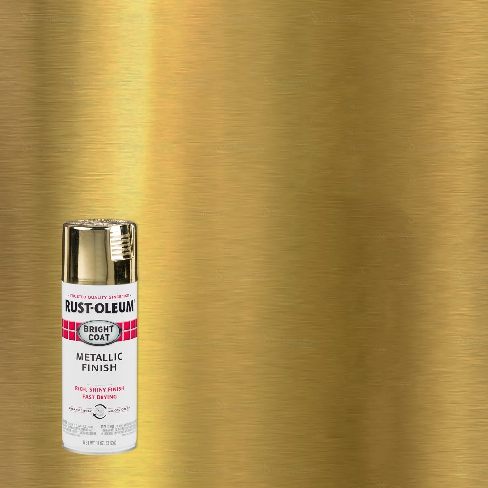 Rust-Oleum 7710830SOS Bright Coat 6 -Pack Gloss Gold Metallic Spray paint ( NET WT. 11.0-oz )